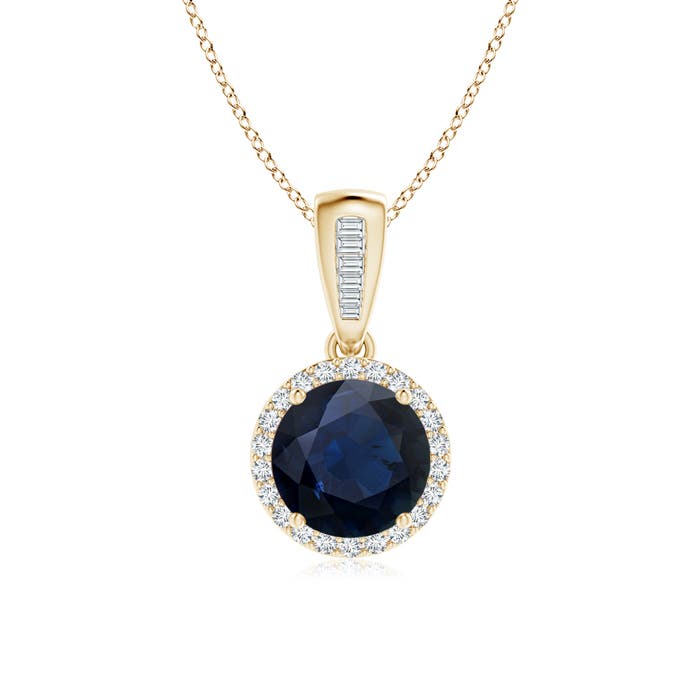 A - Blue Sapphire / 1.74 CT / 14 KT Yellow Gold