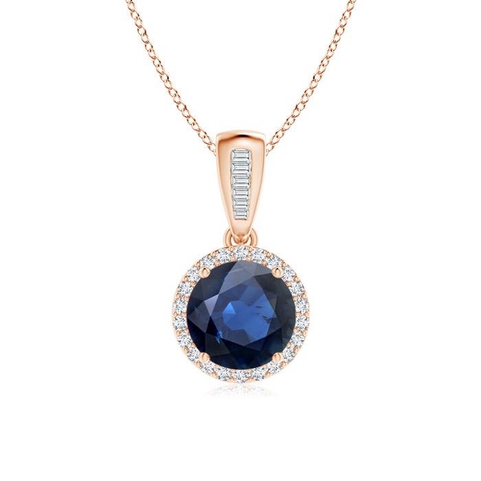 AA - Blue Sapphire / 1.74 CT / 14 KT Rose Gold