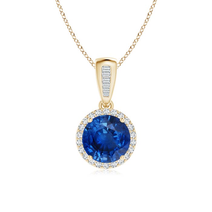 AAA - Blue Sapphire / 1.74 CT / 14 KT Yellow Gold