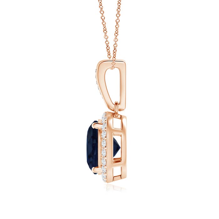 A - Blue Sapphire / 2.4 CT / 14 KT Rose Gold