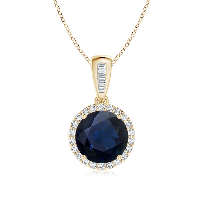 A - Blue Sapphire / 2.4 CT / 14 KT Yellow Gold