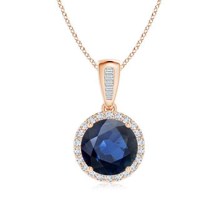 AA - Blue Sapphire / 2.4 CT / 14 KT Rose Gold