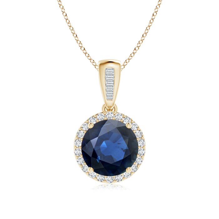 AA - Blue Sapphire / 2.4 CT / 14 KT Yellow Gold