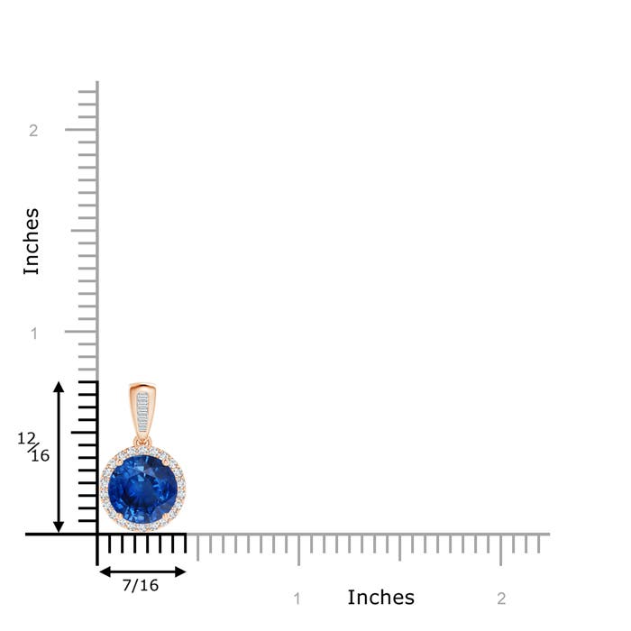 AAA - Blue Sapphire / 2.4 CT / 14 KT Rose Gold