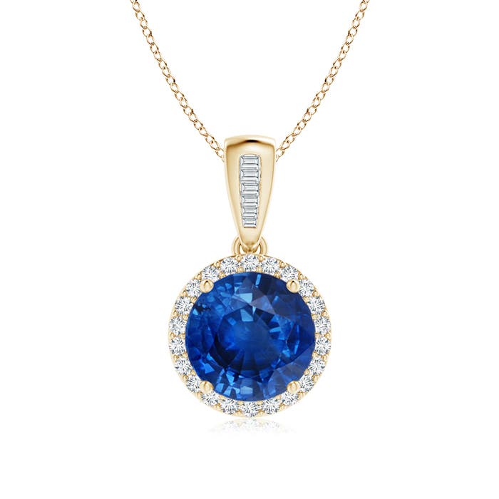 AAA - Blue Sapphire / 2.4 CT / 14 KT Yellow Gold