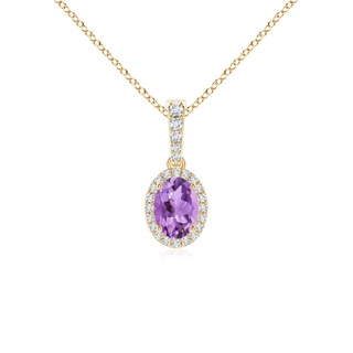 Oval A Amethyst