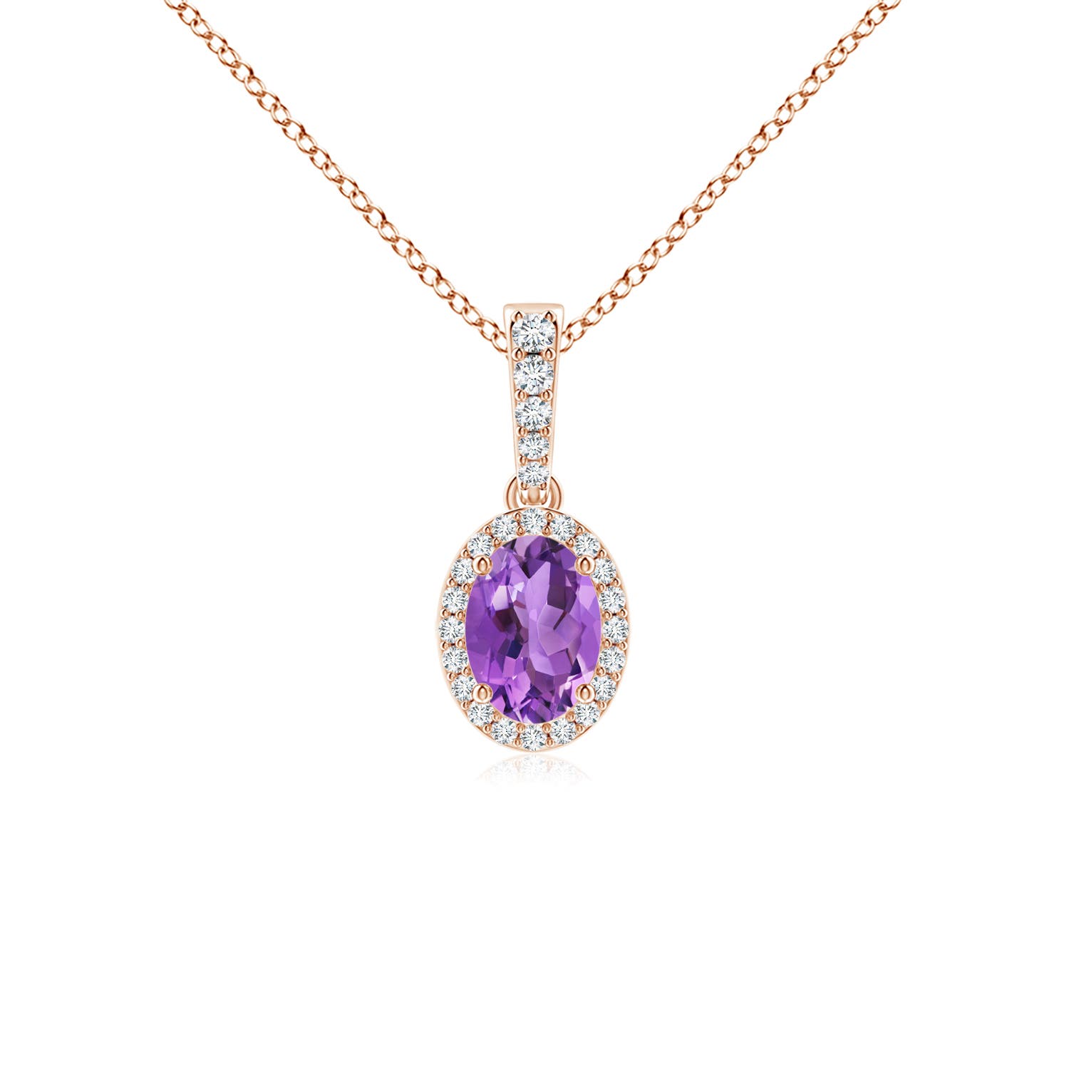 AA - Amethyst / 0.84 CT / 14 KT Rose Gold