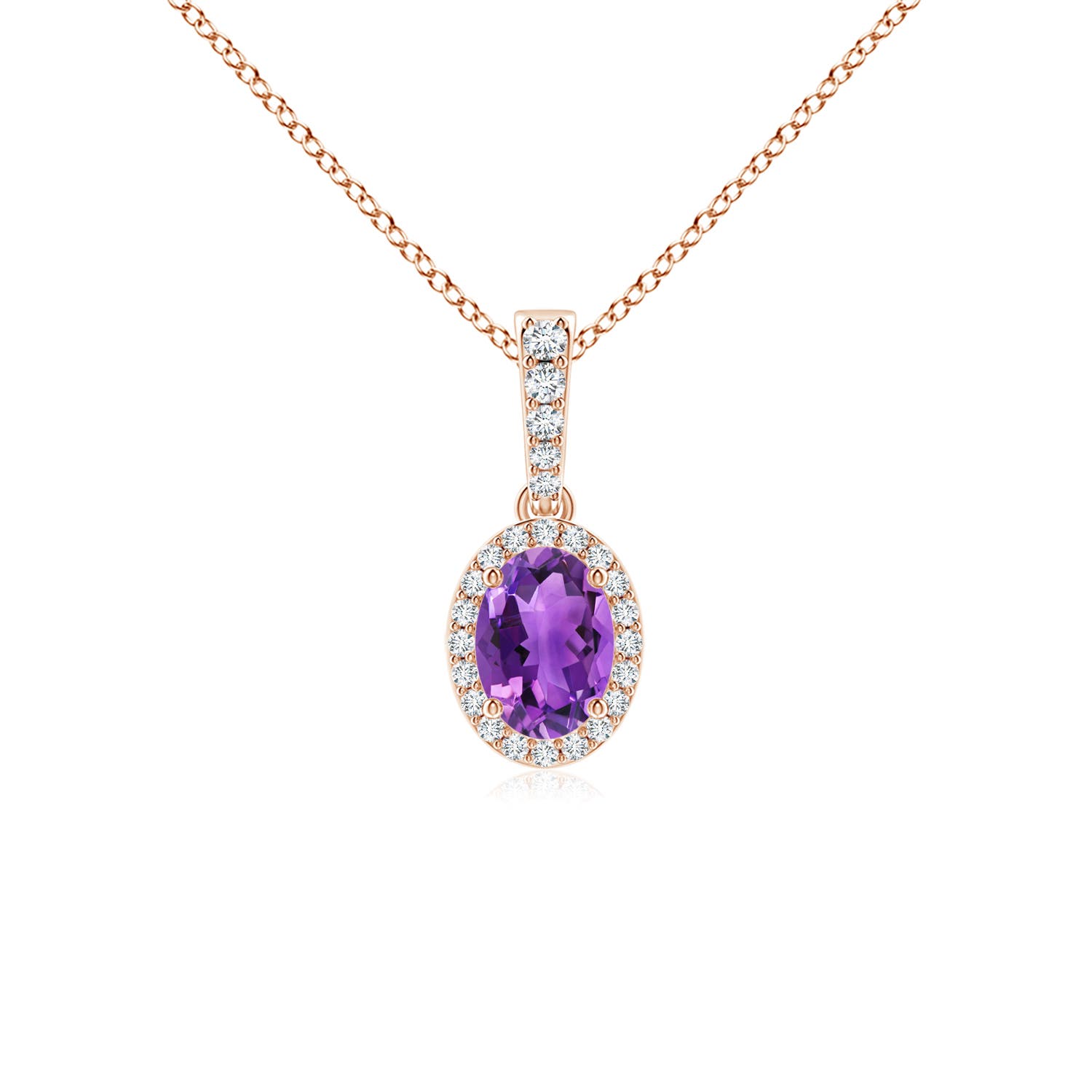 AAA - Amethyst / 0.84 CT / 14 KT Rose Gold