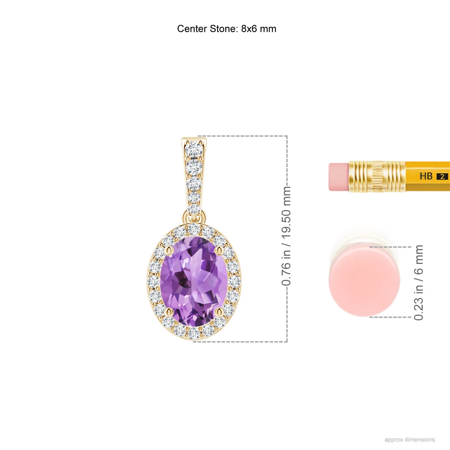 A - Amethyst / 1.34 CT / 14 KT Yellow Gold