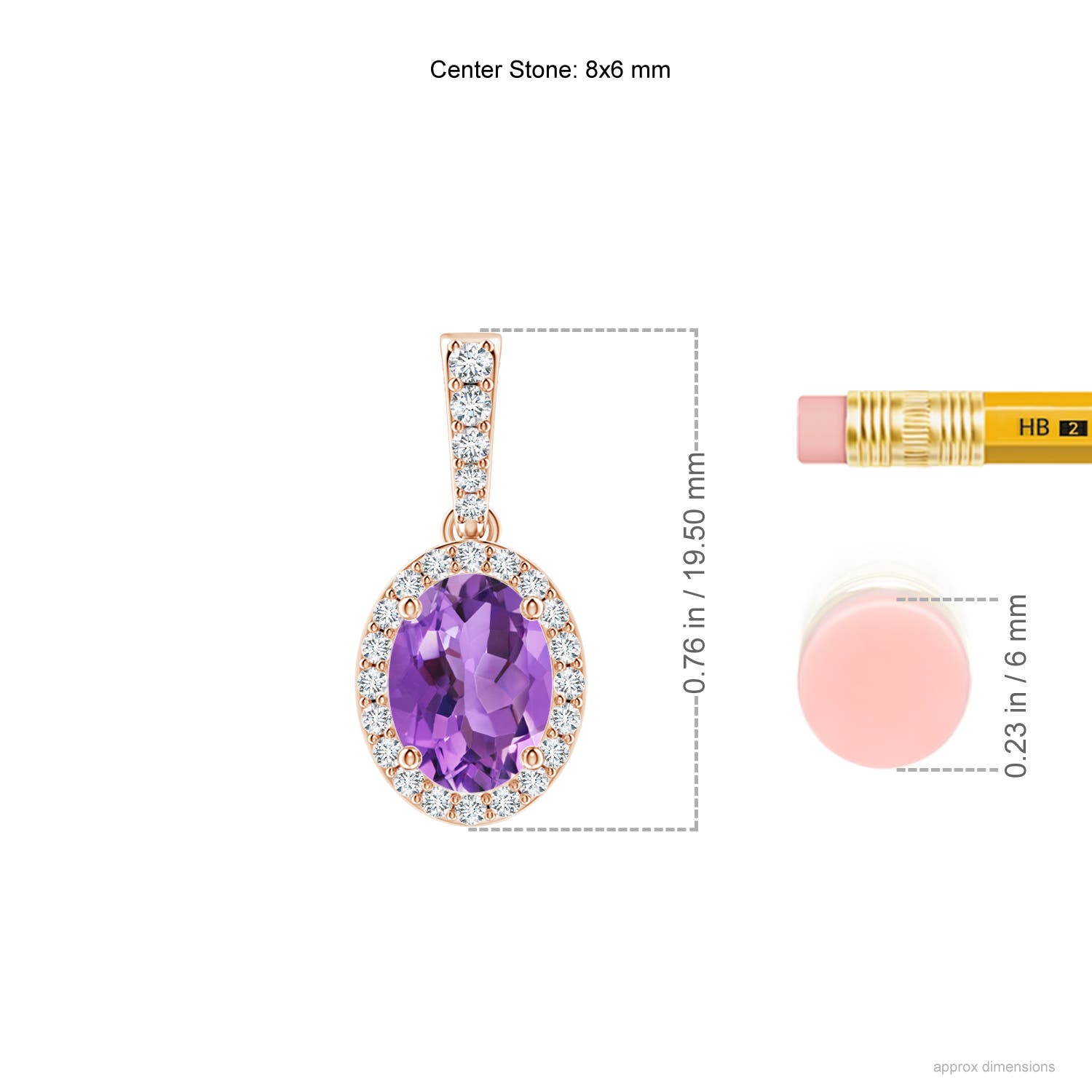 AA - Amethyst / 1.34 CT / 14 KT Rose Gold