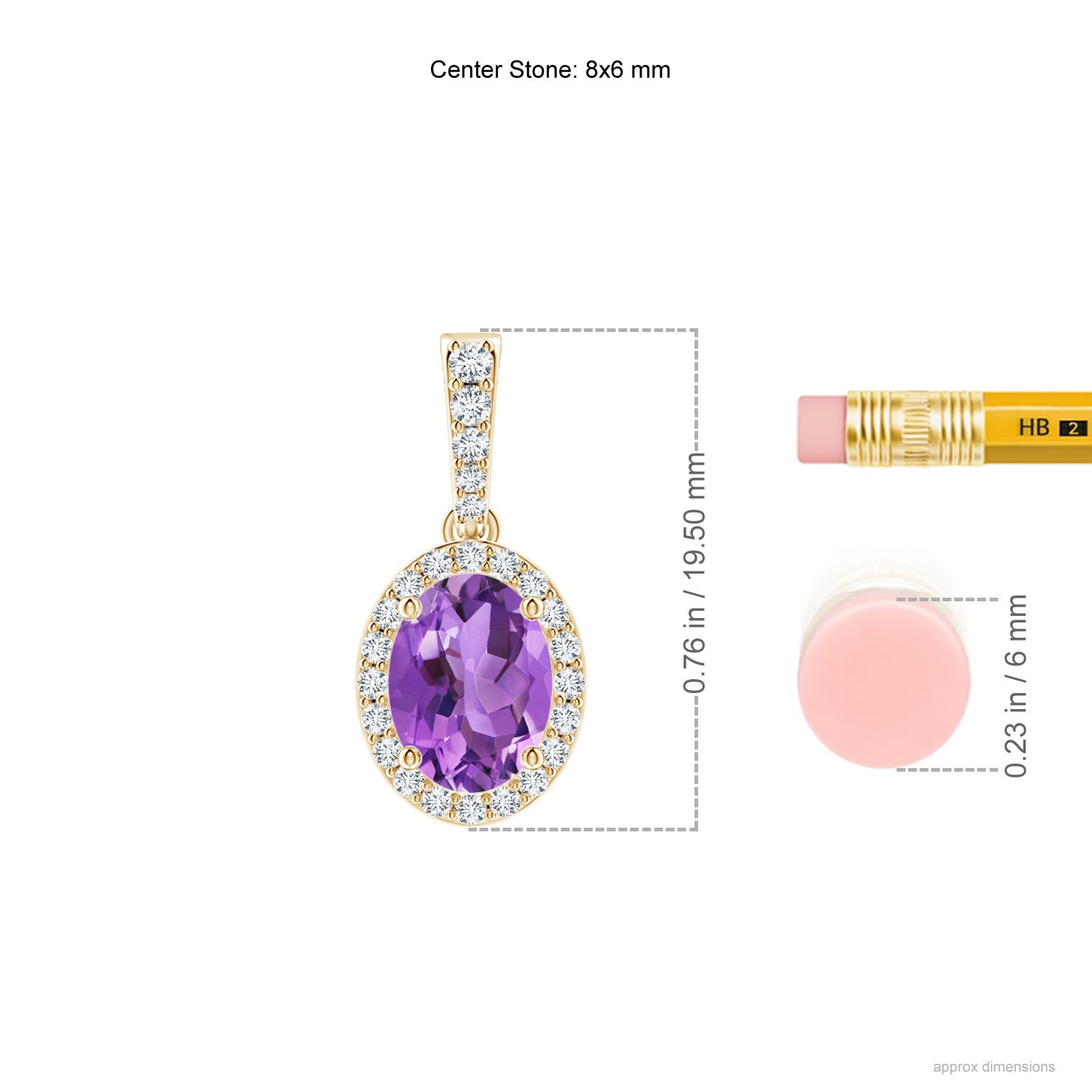 AA - Amethyst / 1.34 CT / 14 KT Yellow Gold