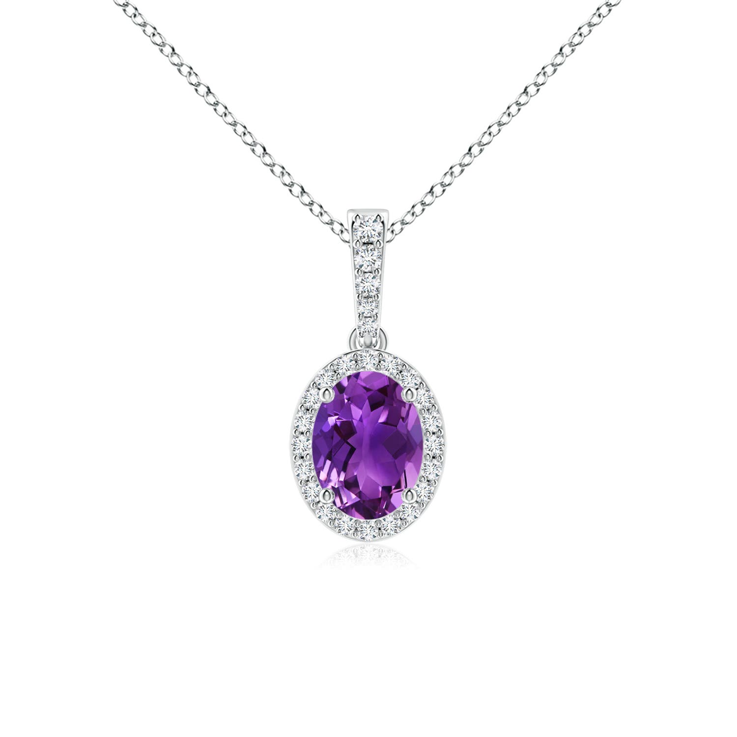 AAAA - Amethyst / 1.34 CT / 14 KT White Gold