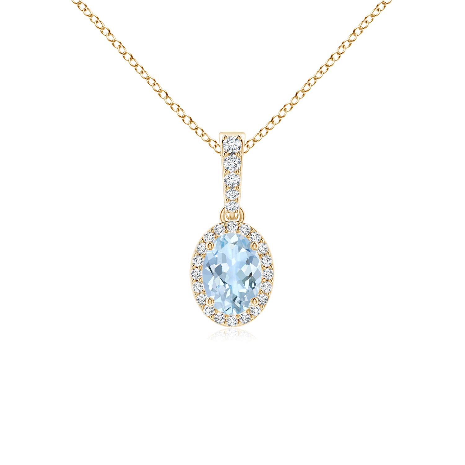 AA - Aquamarine / 0.74 CT / 14 KT Yellow Gold