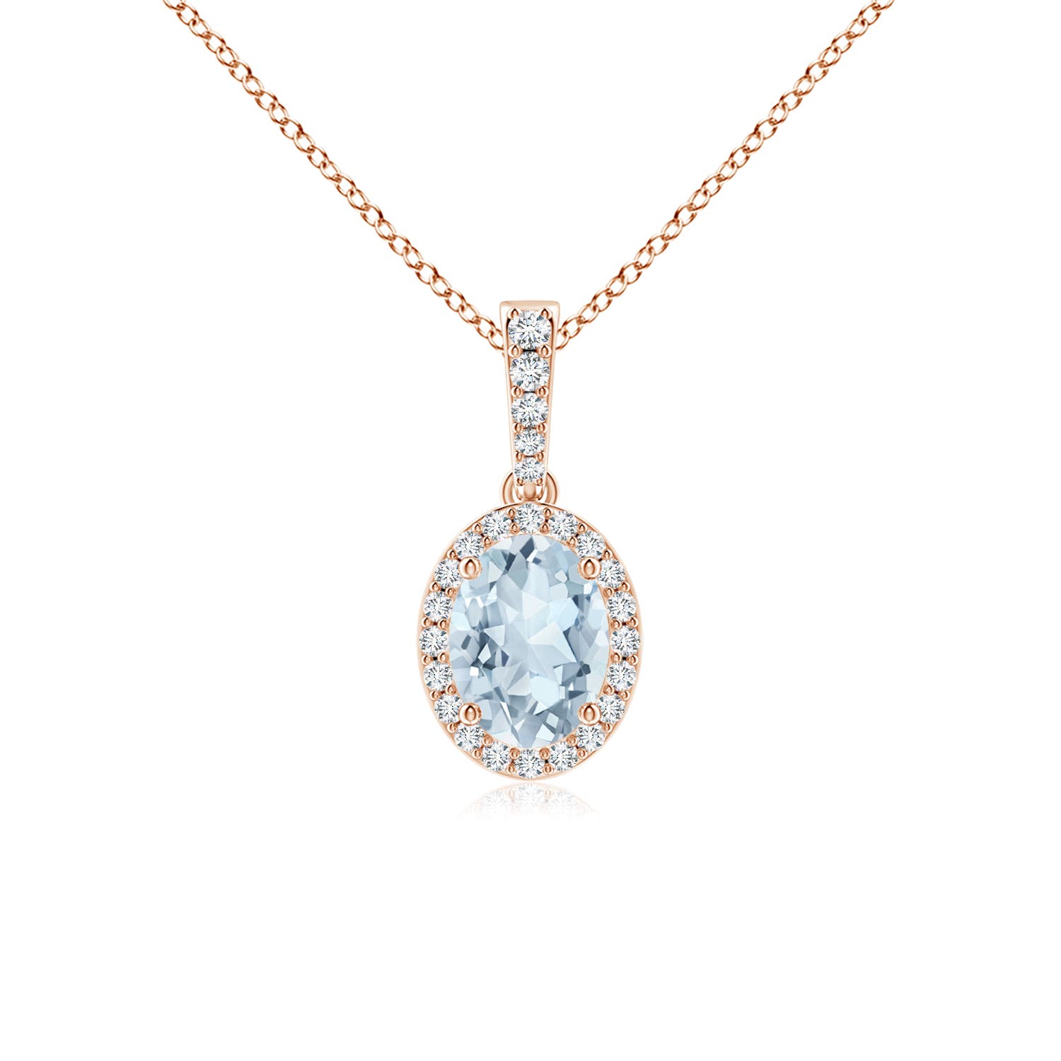 A - Aquamarine / 1.19 CT / 14 KT Rose Gold