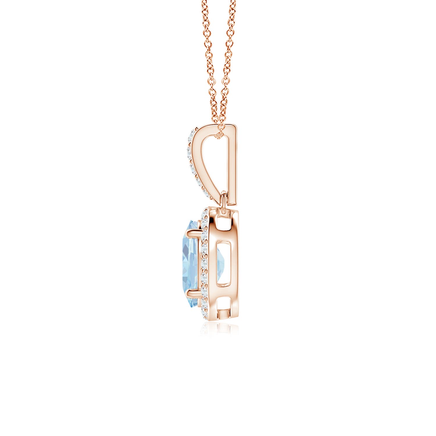 A - Aquamarine / 1.19 CT / 14 KT Rose Gold