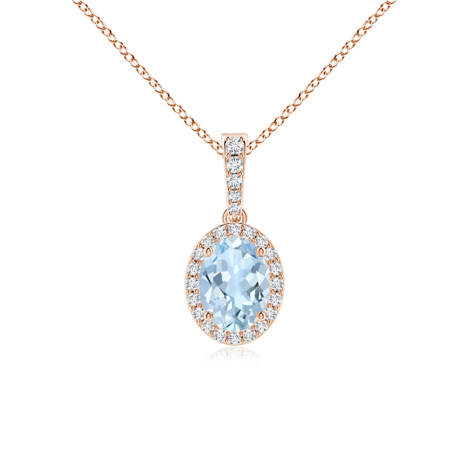 AA - Aquamarine / 1.19 CT / 14 KT Rose Gold