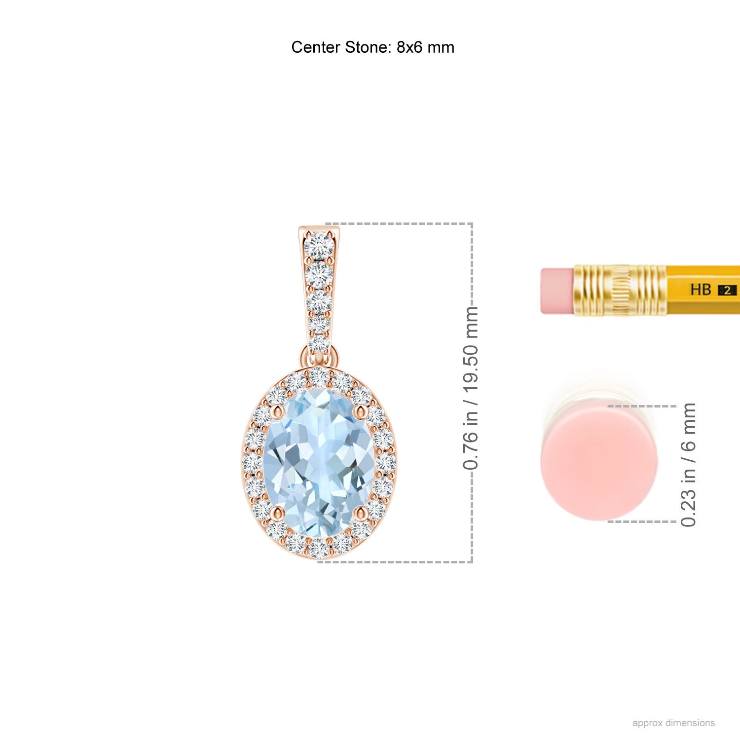 AA - Aquamarine / 1.19 CT / 14 KT Rose Gold