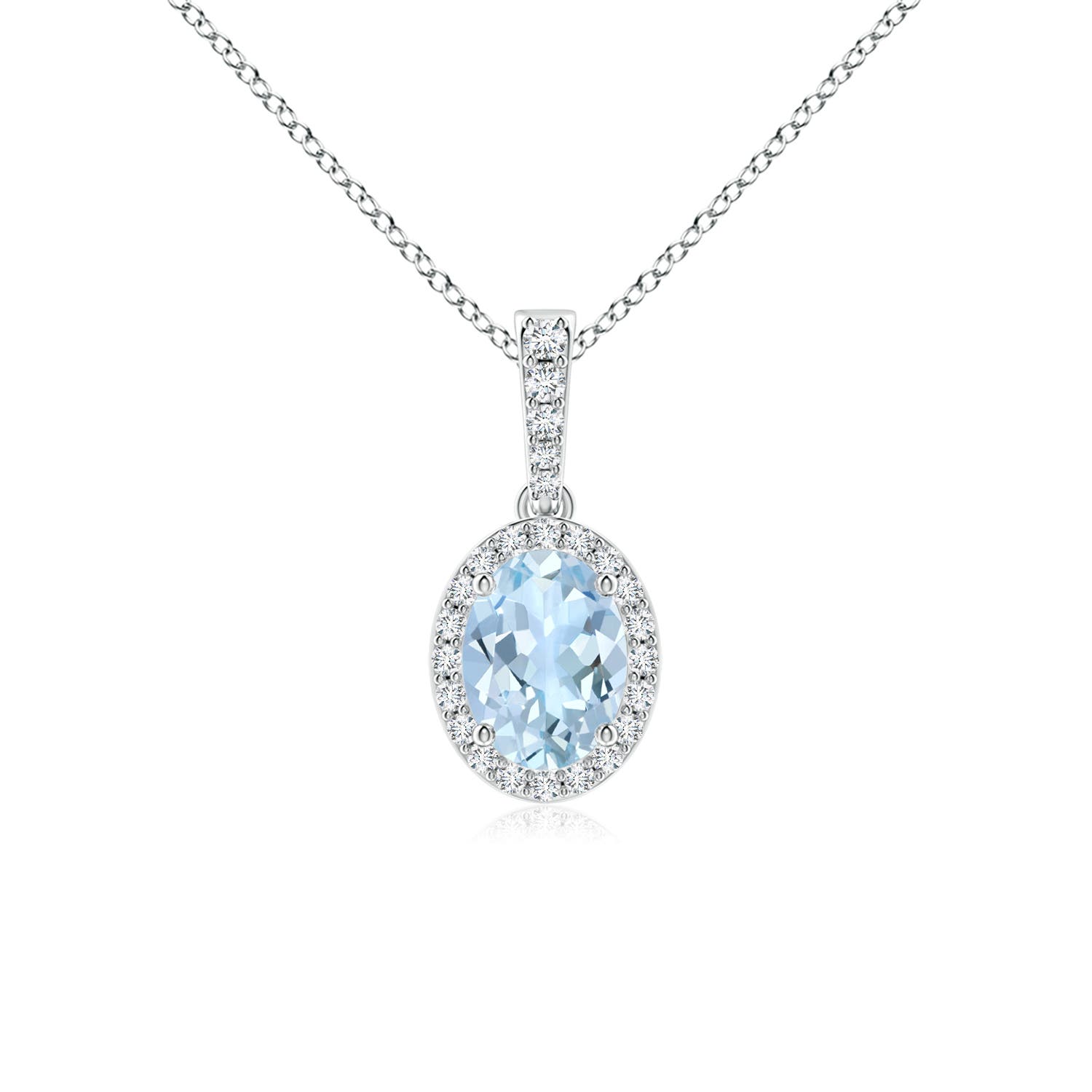 AA - Aquamarine / 1.19 CT / 14 KT White Gold