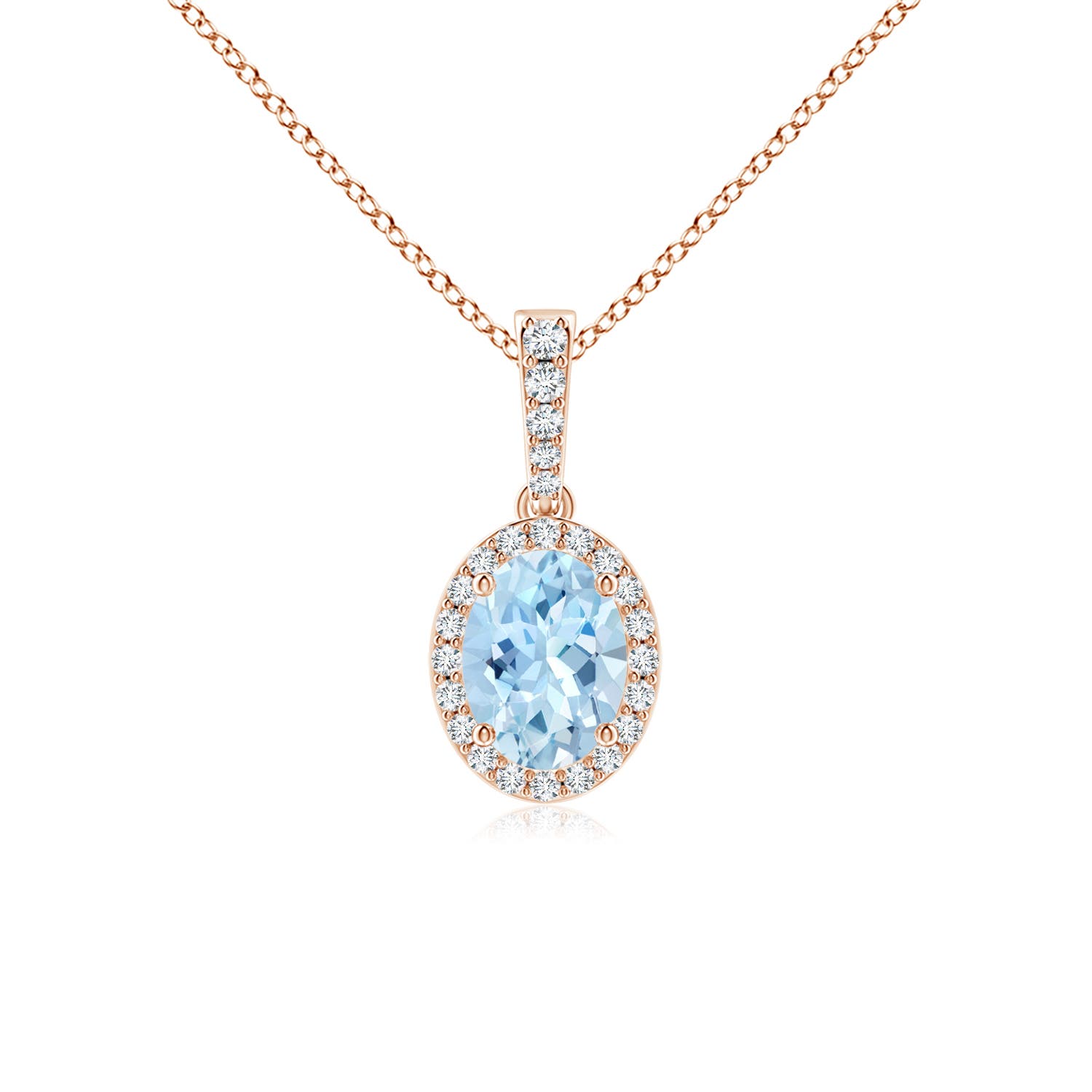 AAA - Aquamarine / 1.19 CT / 14 KT Rose Gold