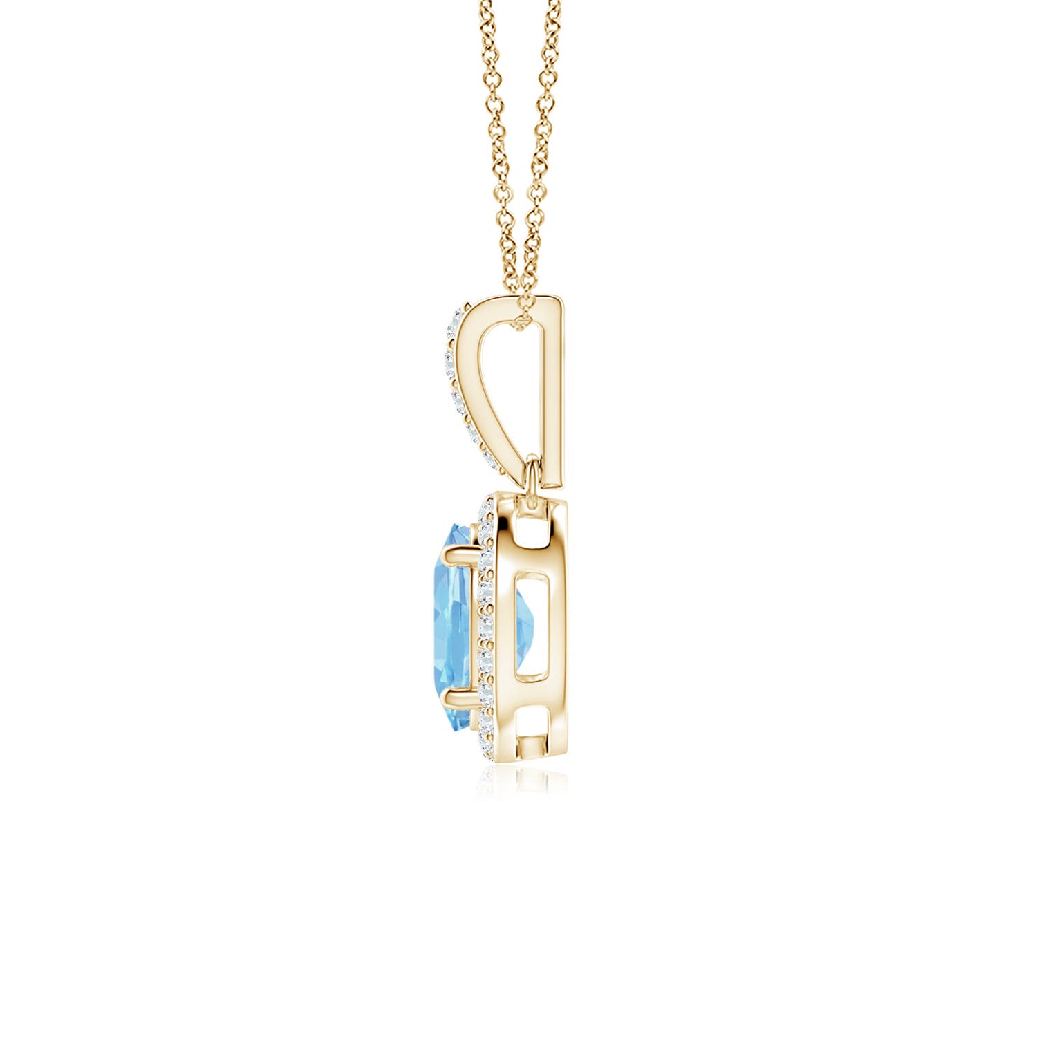 AAAA - Aquamarine / 1.19 CT / 14 KT Yellow Gold