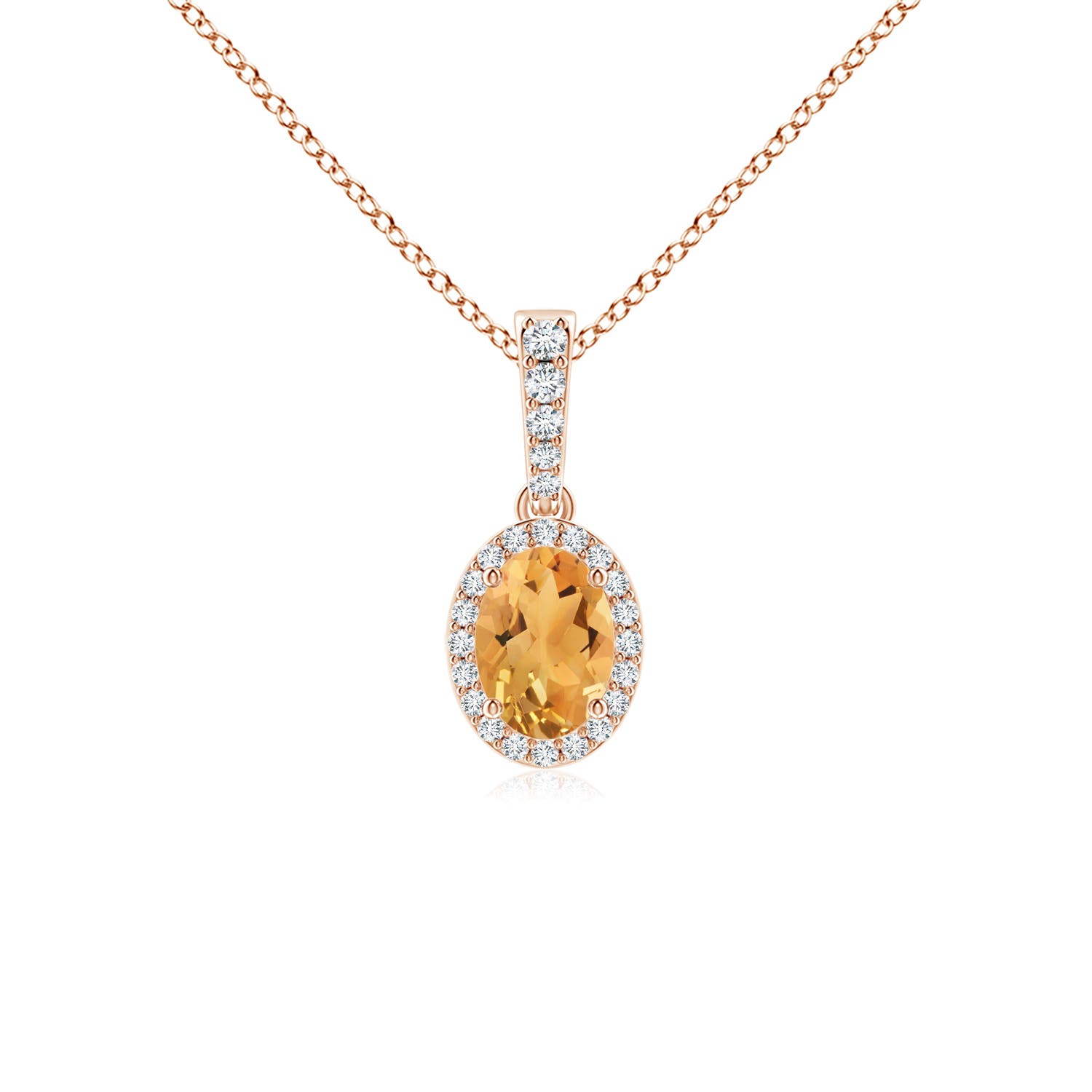 A - Citrine / 0.89 CT / 14 KT Rose Gold