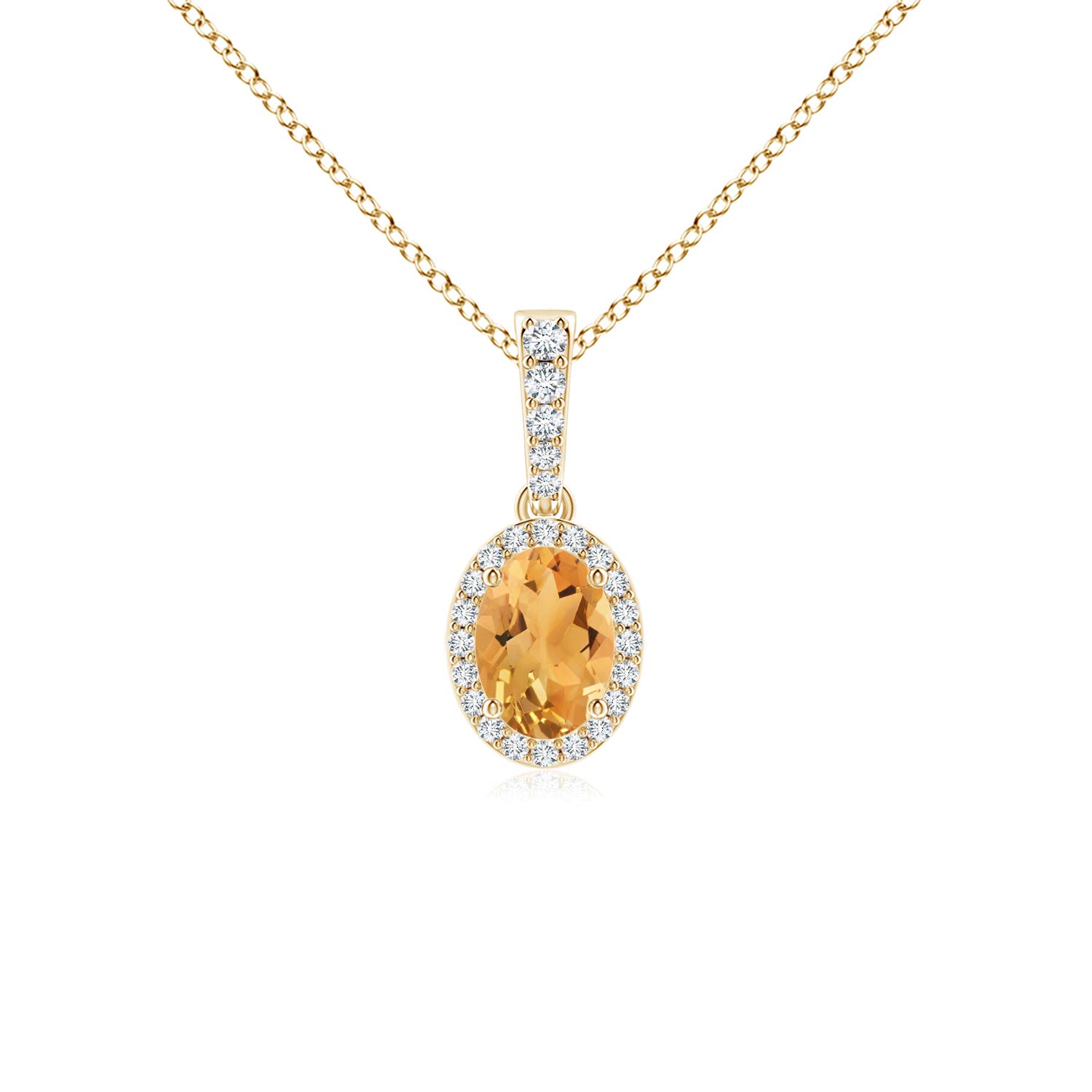 A - Citrine / 0.89 CT / 14 KT Yellow Gold