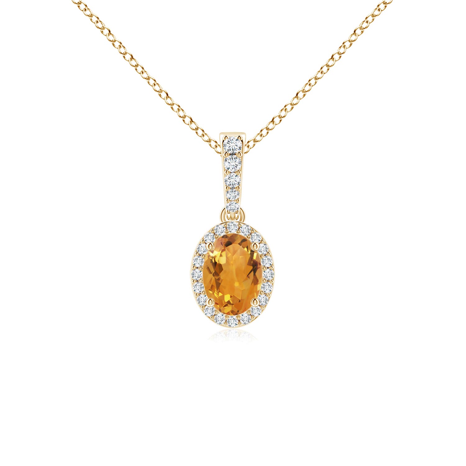 AA - Citrine / 0.89 CT / 14 KT Yellow Gold