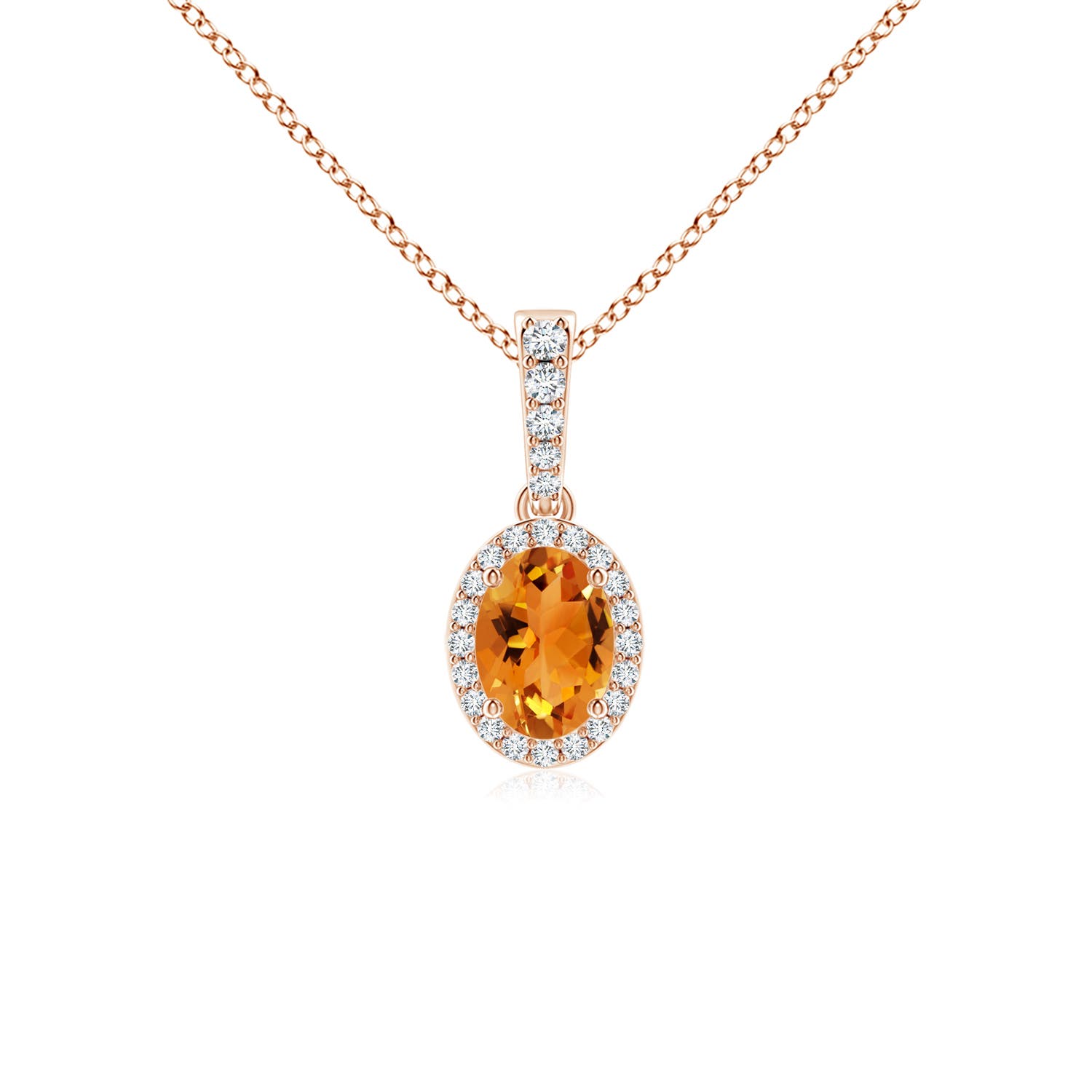 AAA - Citrine / 0.89 CT / 14 KT Rose Gold