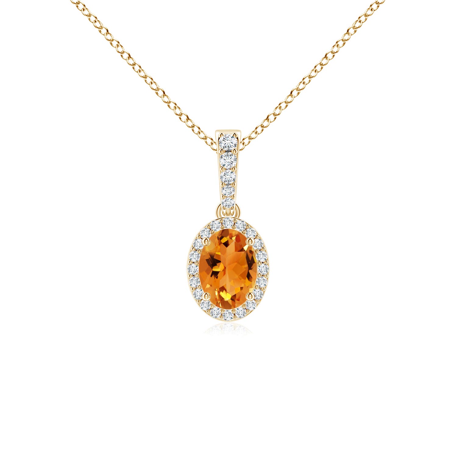 AAA - Citrine / 0.89 CT / 14 KT Yellow Gold