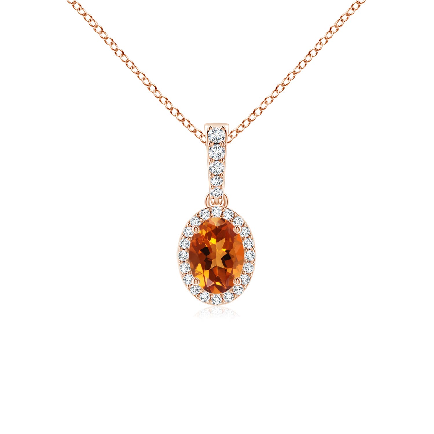 AAAA - Citrine / 0.89 CT / 14 KT Rose Gold