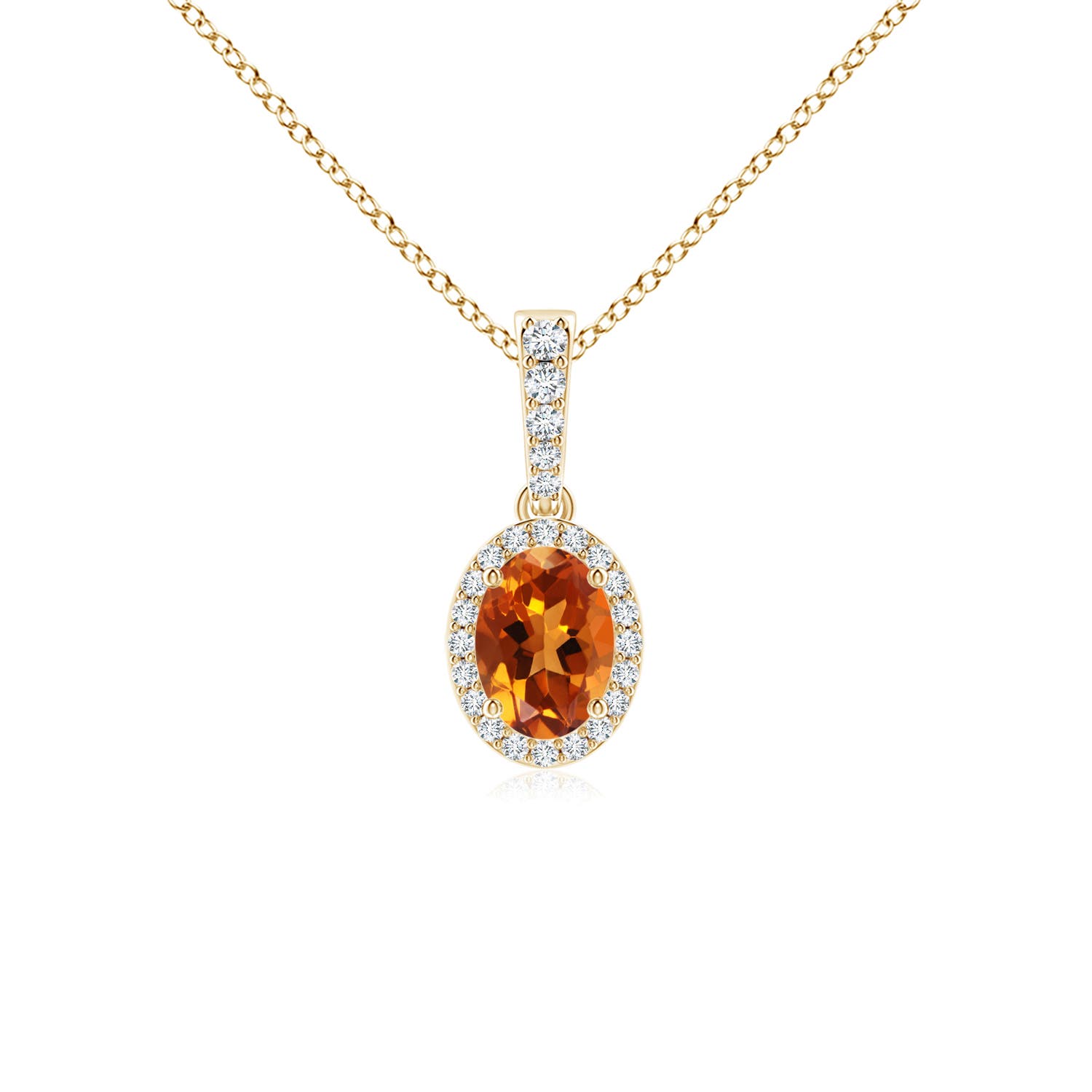 AAAA - Citrine / 0.89 CT / 14 KT Yellow Gold