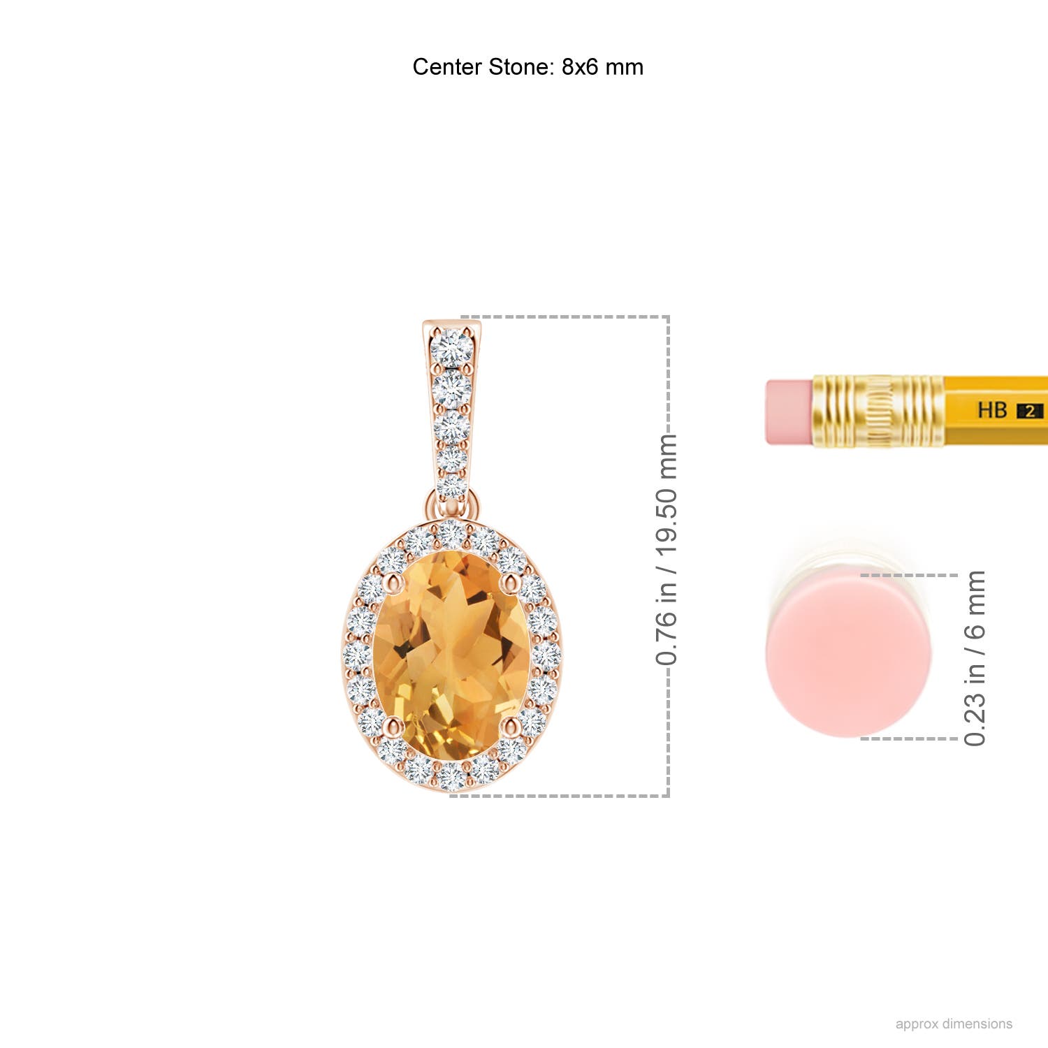 A - Citrine / 1.29 CT / 14 KT Rose Gold