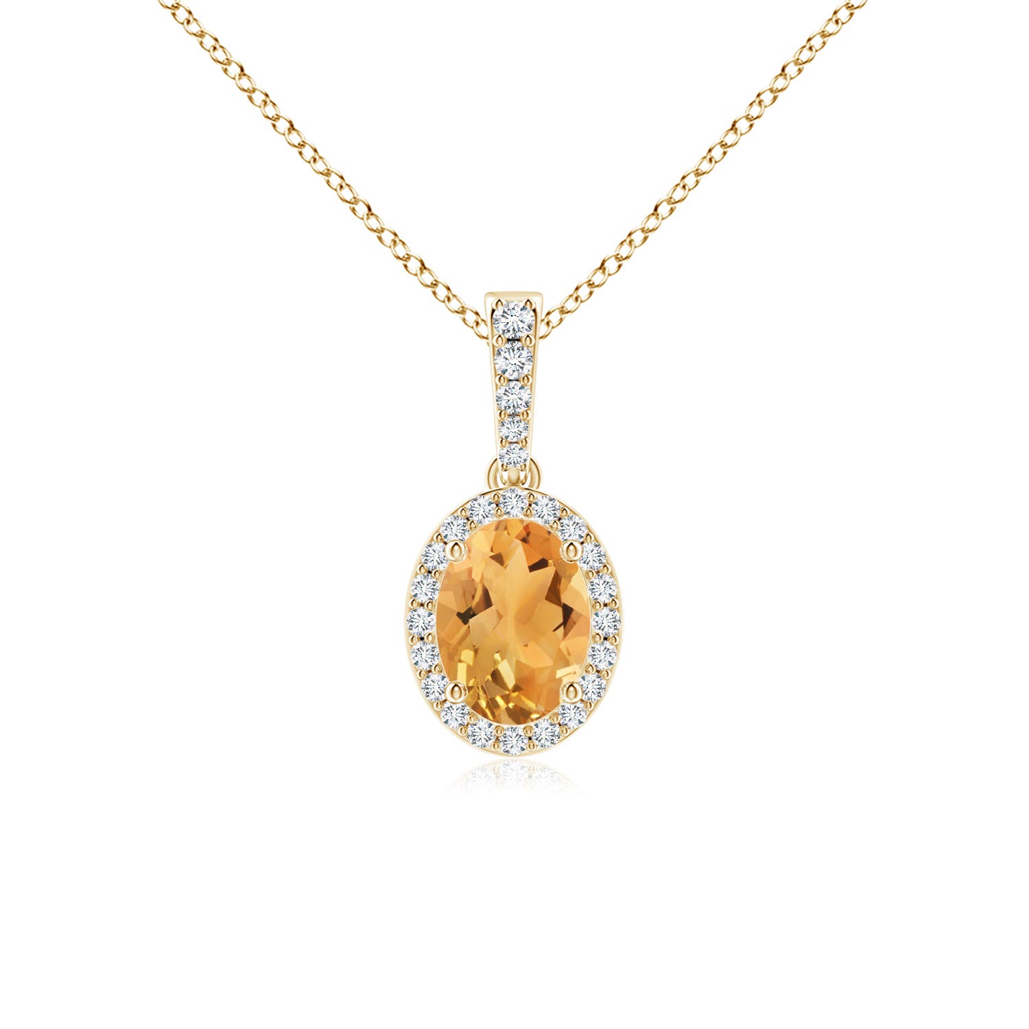 A - Citrine / 1.29 CT / 14 KT Yellow Gold