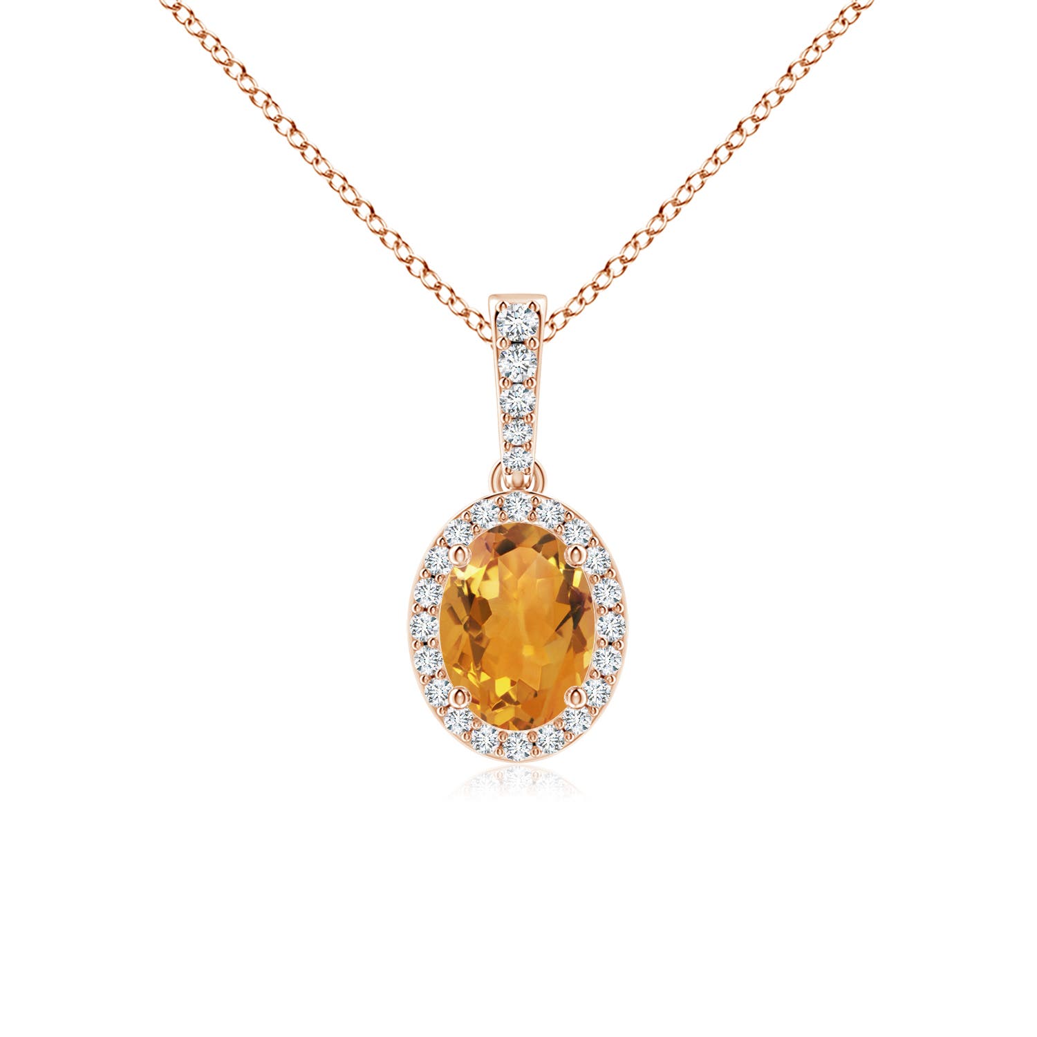 AA - Citrine / 1.29 CT / 14 KT Rose Gold