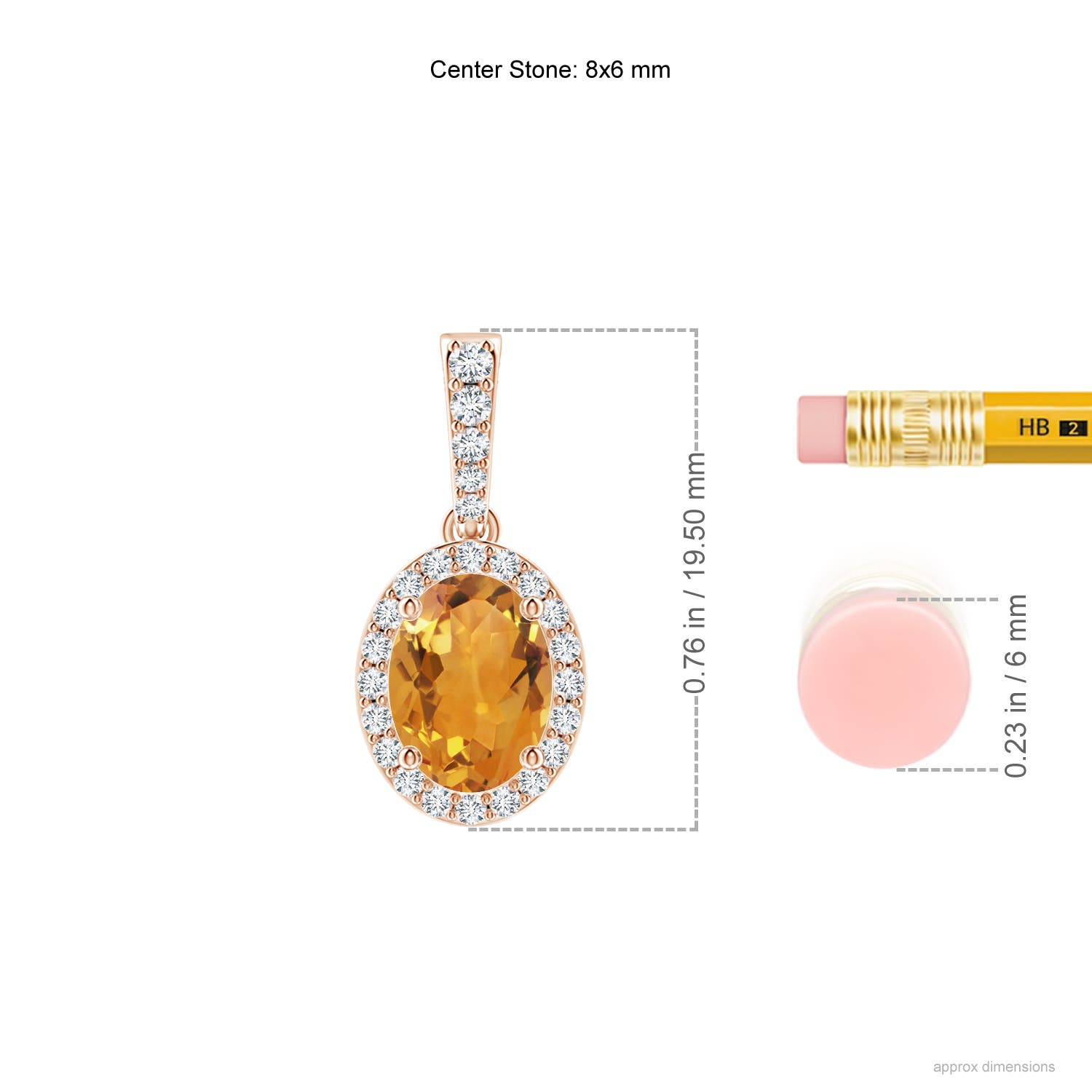 AA - Citrine / 1.29 CT / 14 KT Rose Gold