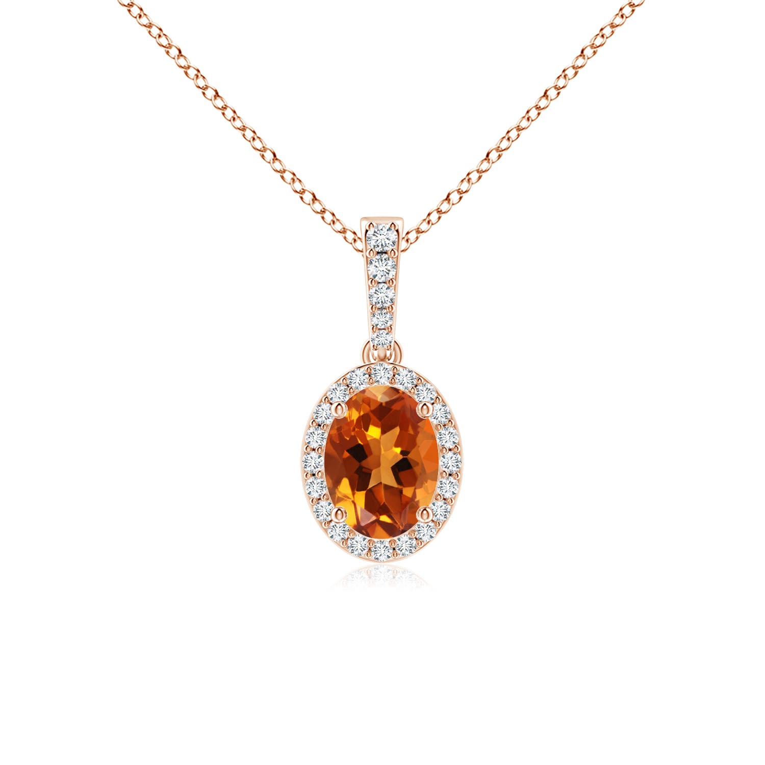 AAAA - Citrine / 1.29 CT / 14 KT Rose Gold