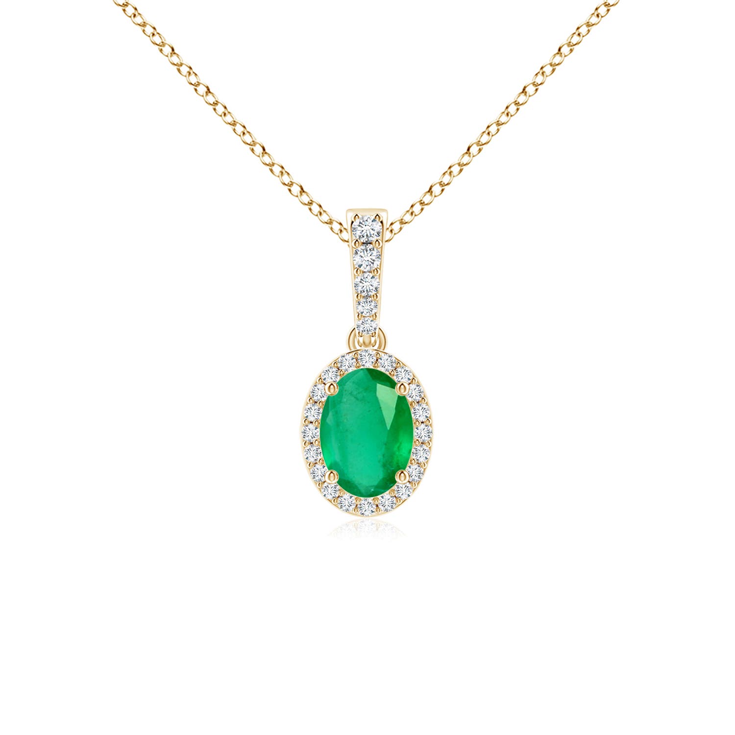 A - Emerald / 0.8 CT / 14 KT Yellow Gold