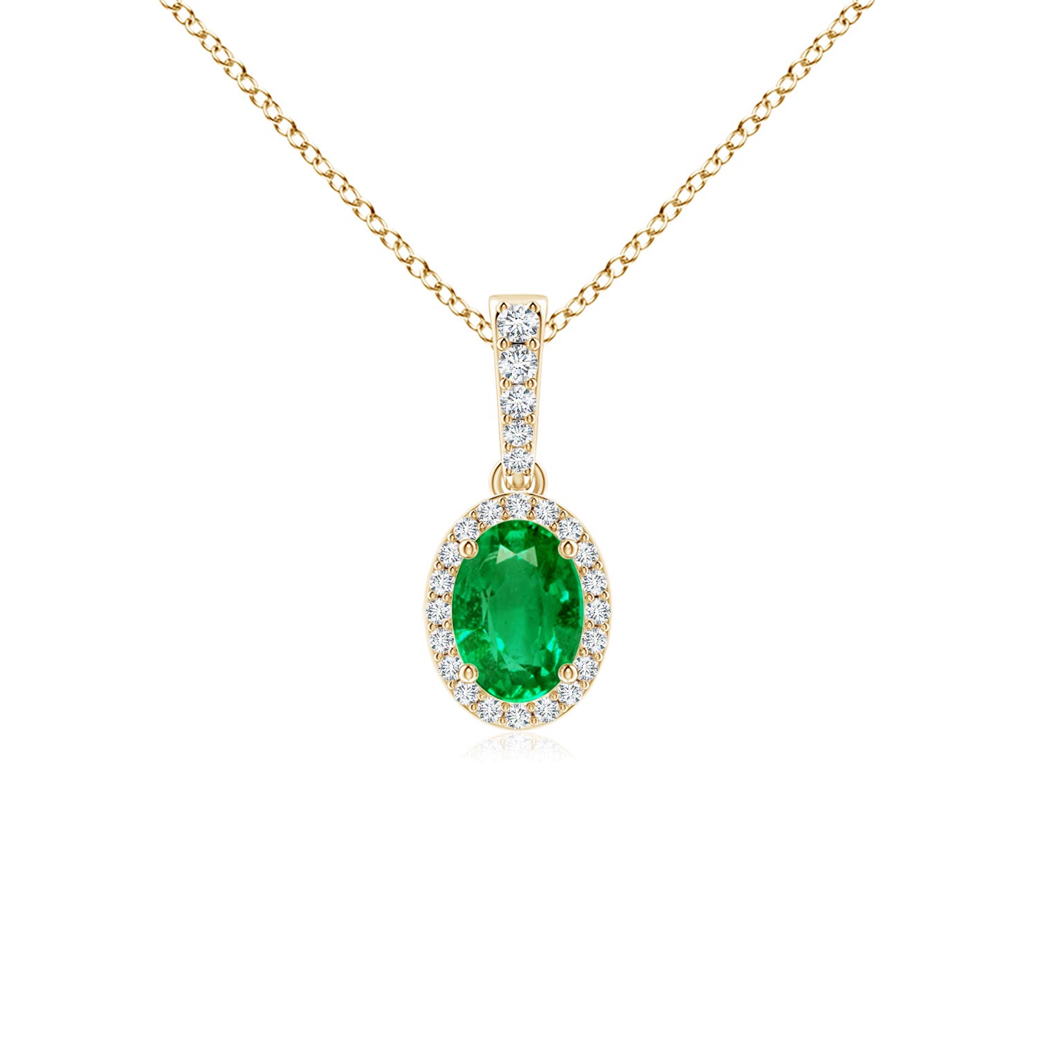 AAA - Emerald / 0.8 CT / 14 KT Yellow Gold