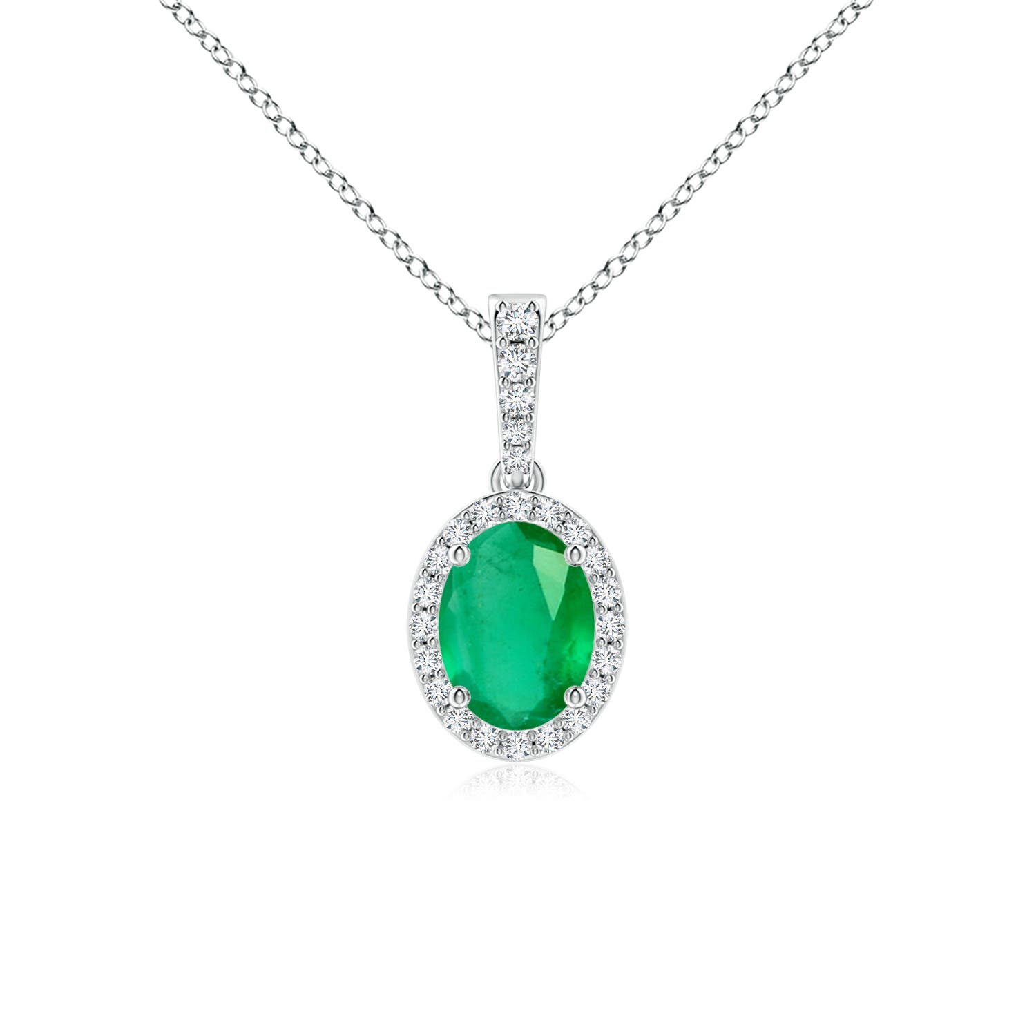 A - Emerald / 1.29 CT / 14 KT White Gold