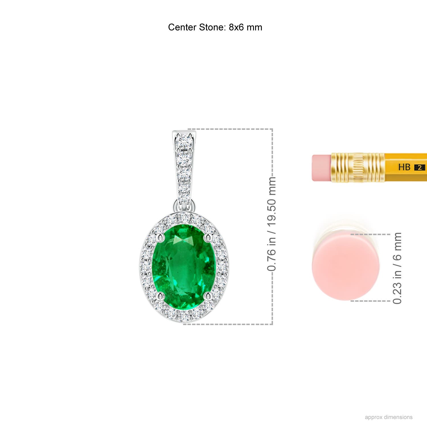 AAA - Emerald / 1.29 CT / 14 KT White Gold