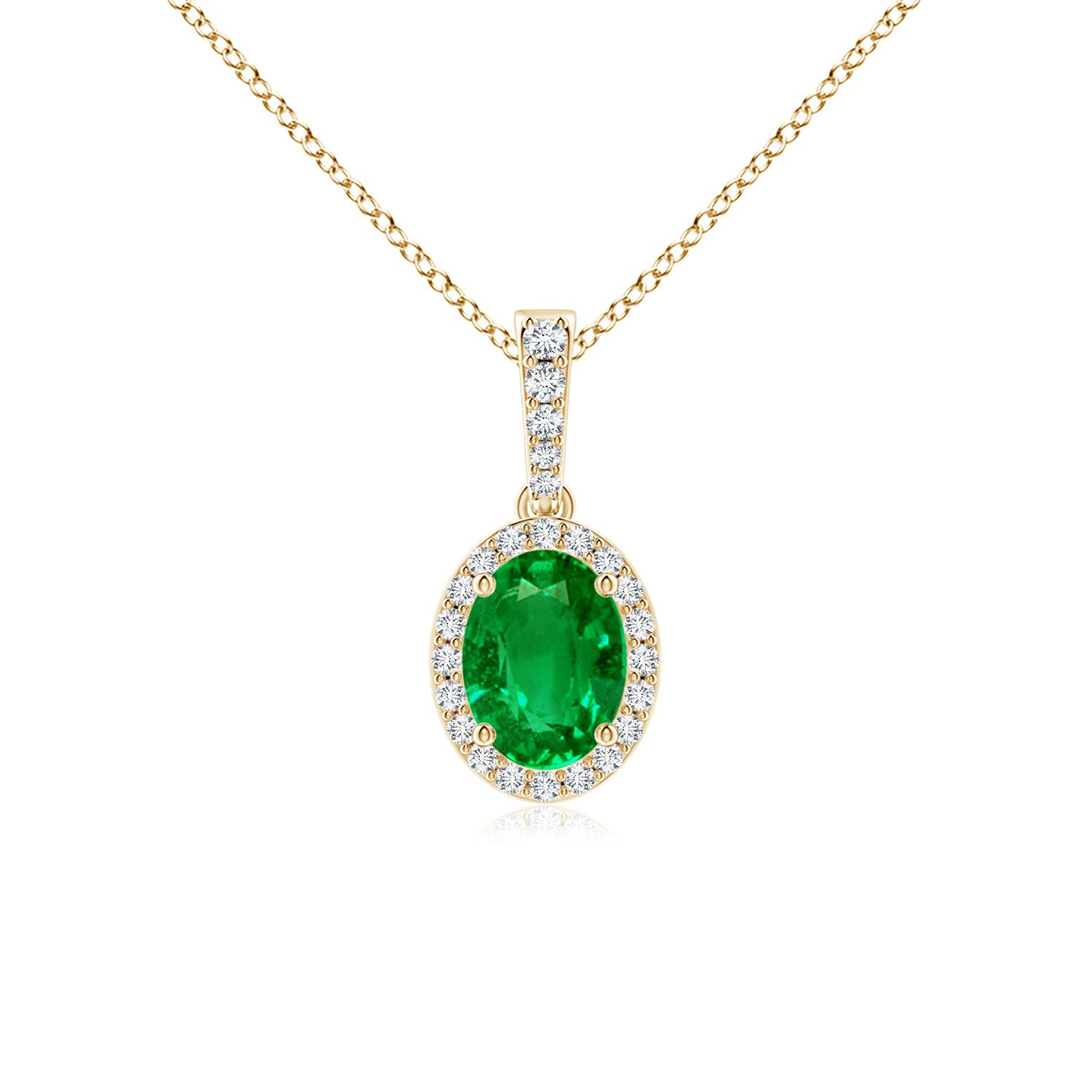 AAAA - Emerald / 1.29 CT / 14 KT Yellow Gold