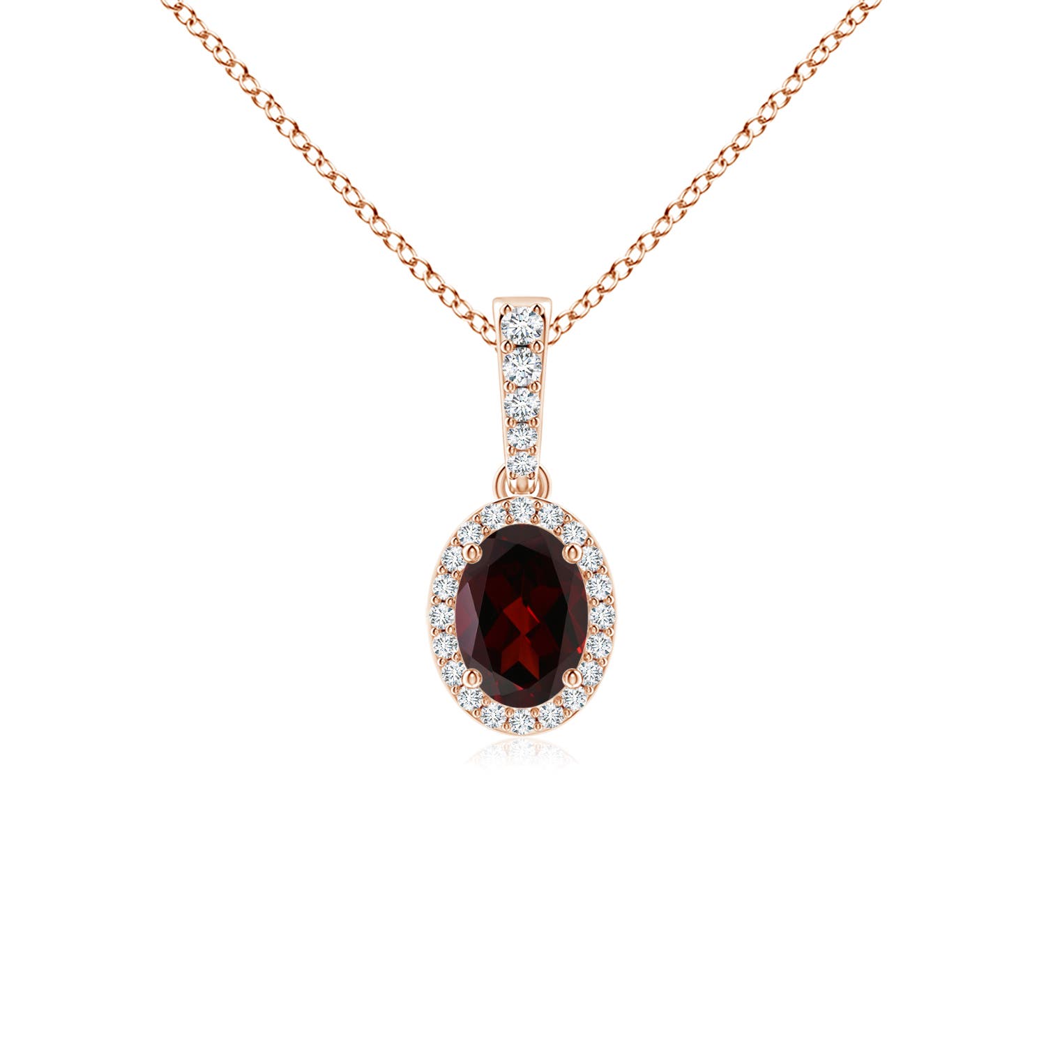 A - Garnet / 1.04 CT / 14 KT Rose Gold