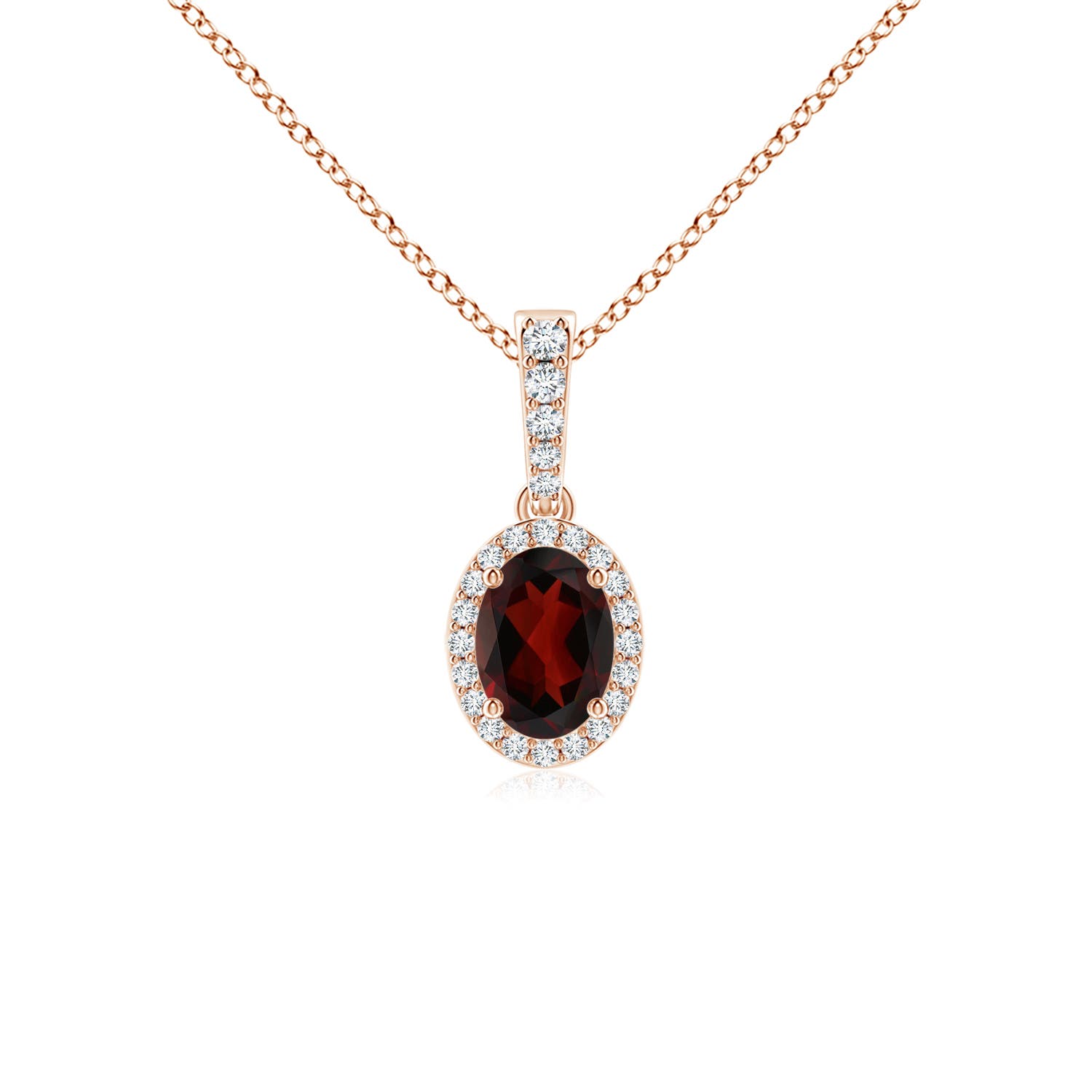 AA - Garnet / 1.04 CT / 14 KT Rose Gold