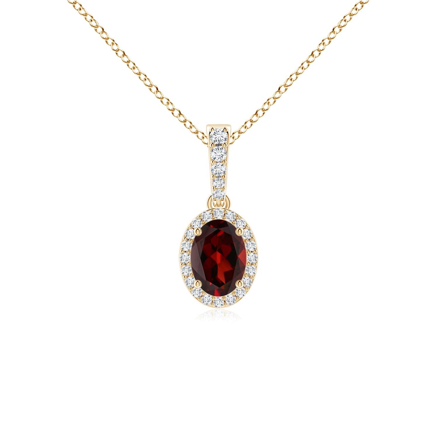 AAA - Garnet / 1.04 CT / 14 KT Yellow Gold