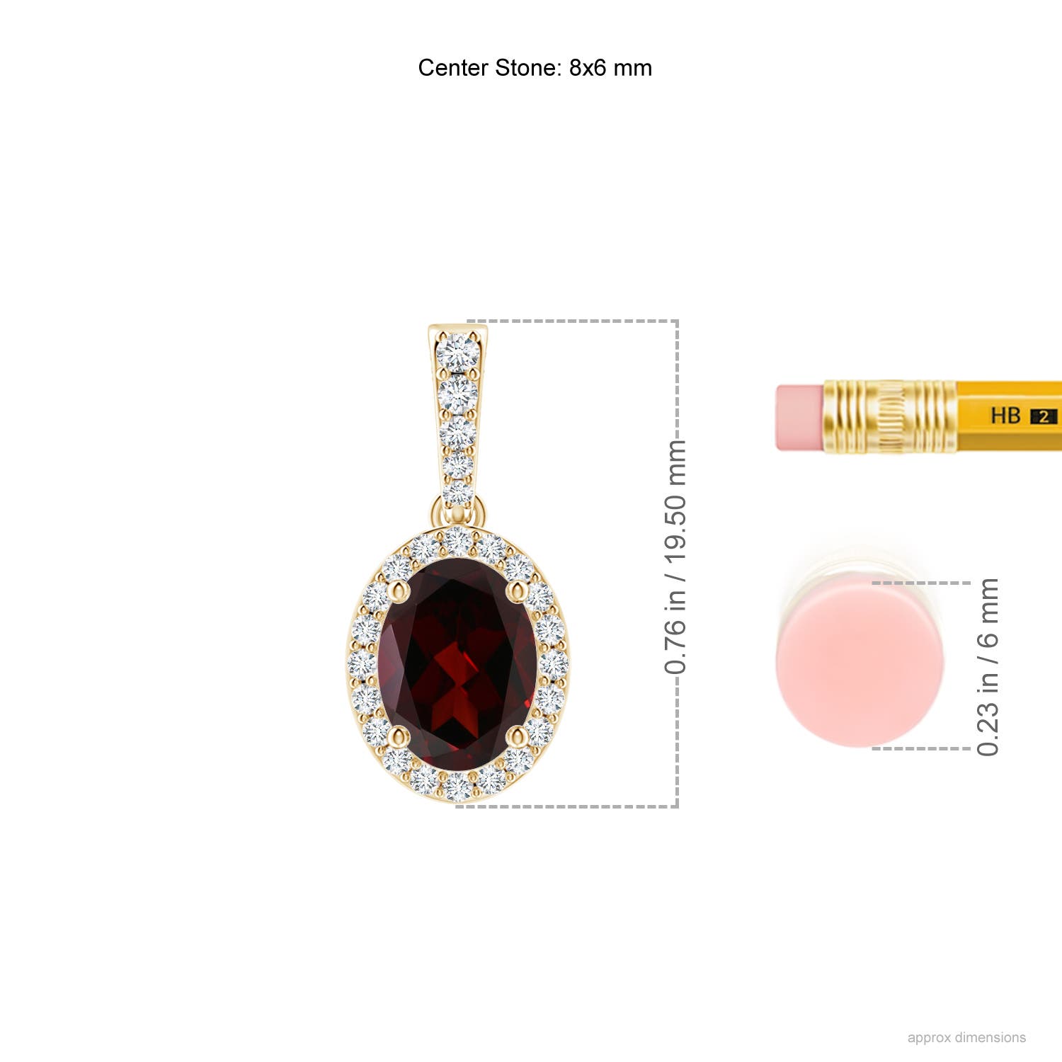 A - Garnet / 1.64 CT / 14 KT Yellow Gold