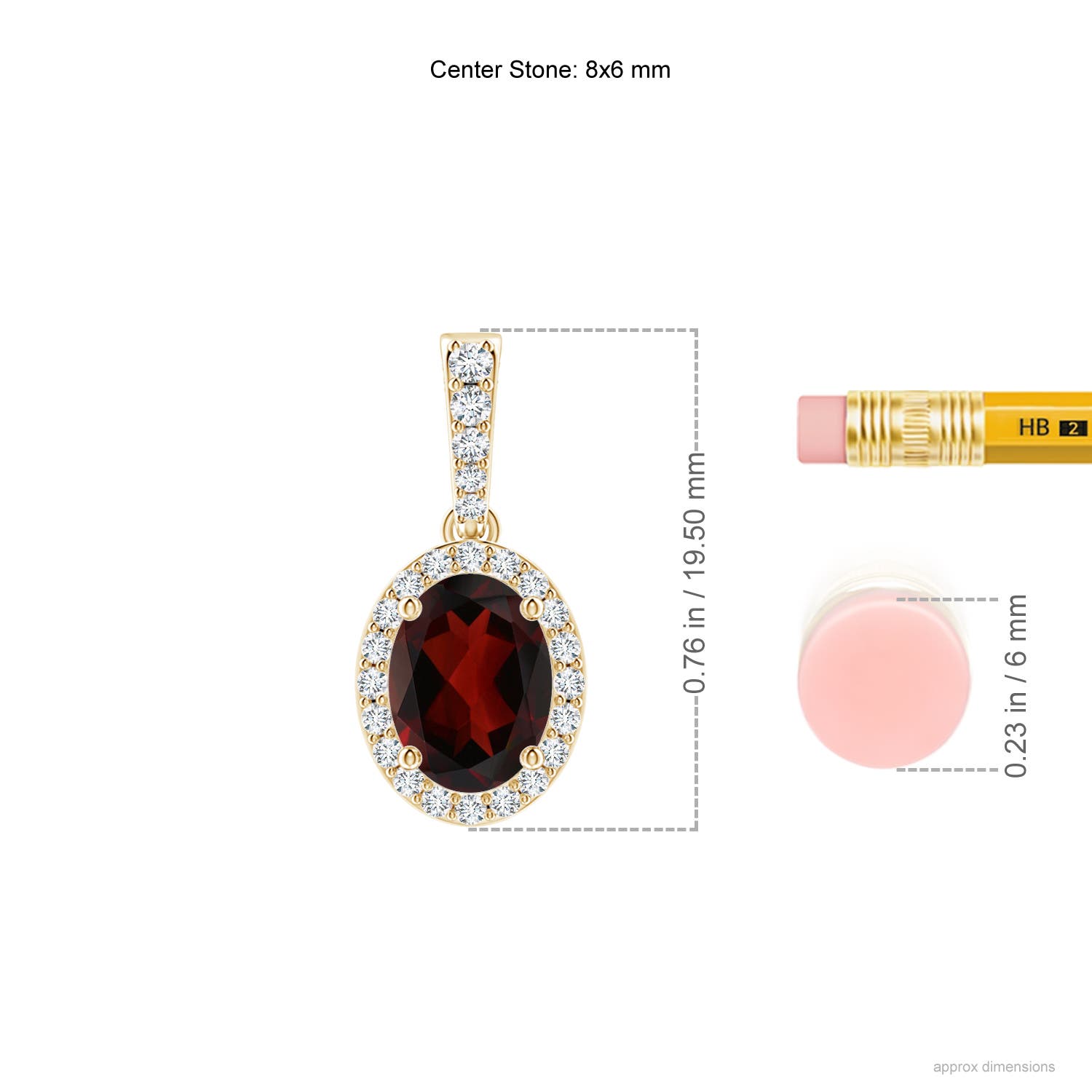 AA - Garnet / 1.64 CT / 14 KT Yellow Gold