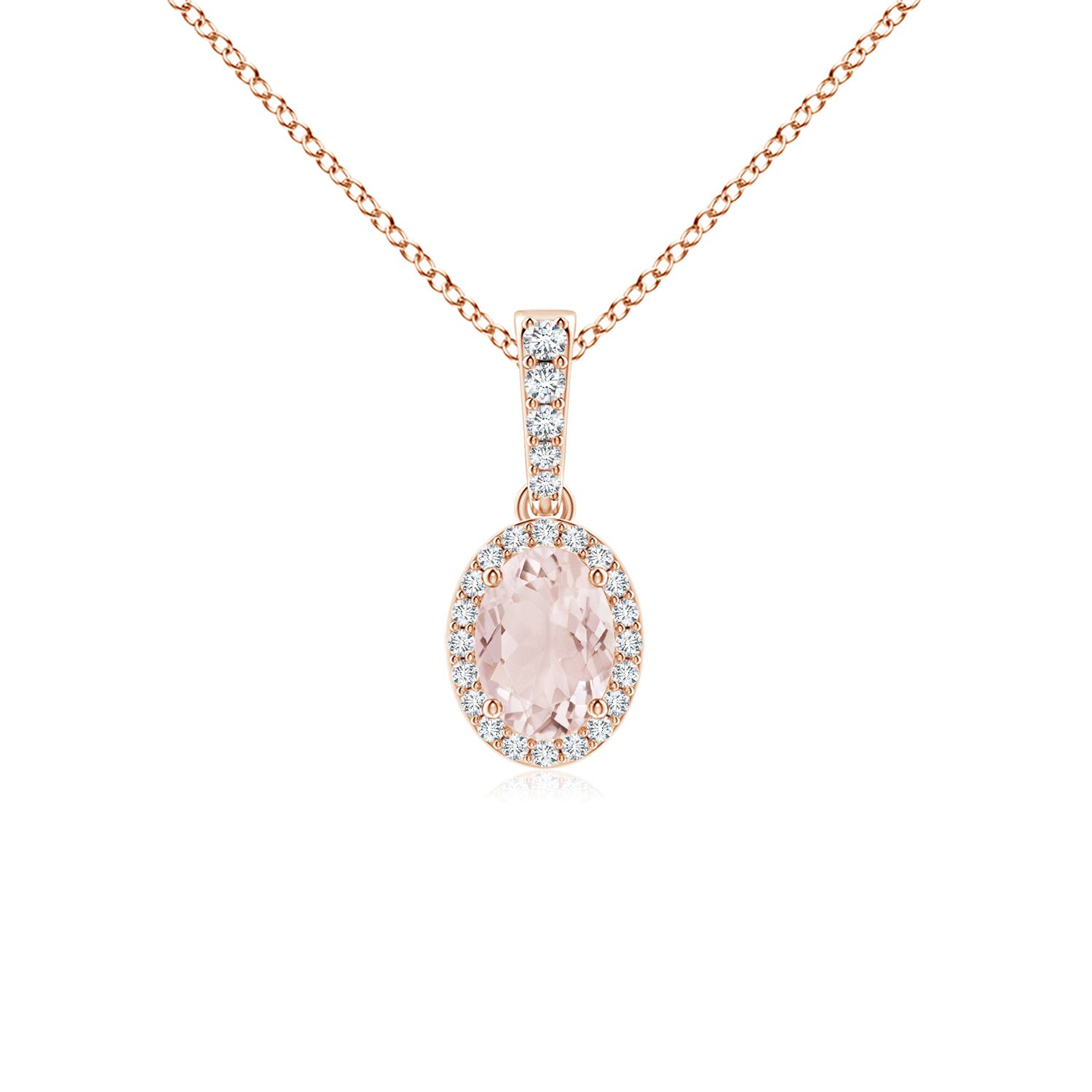 A - Morganite / 0.84 CT / 14 KT Rose Gold