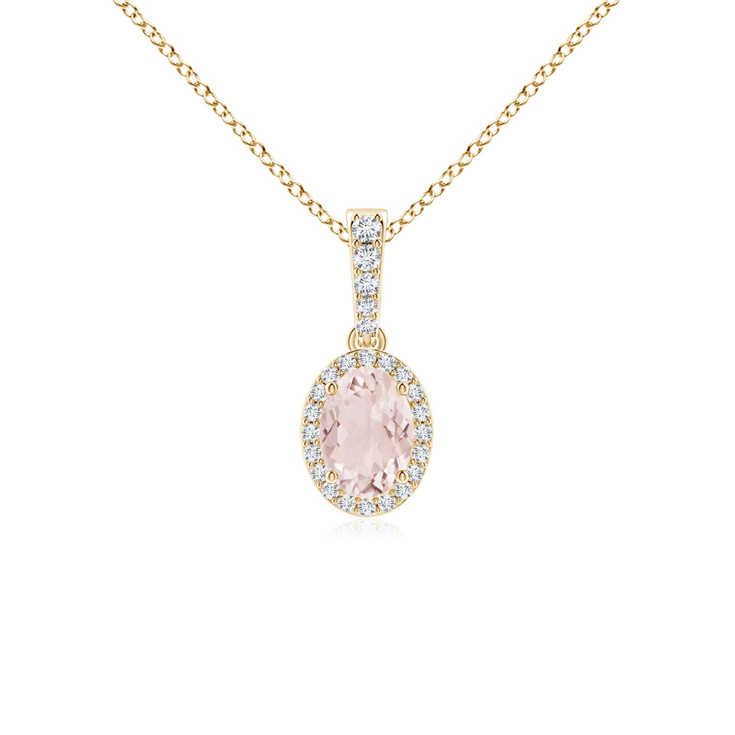 A - Morganite / 0.84 CT / 14 KT Yellow Gold