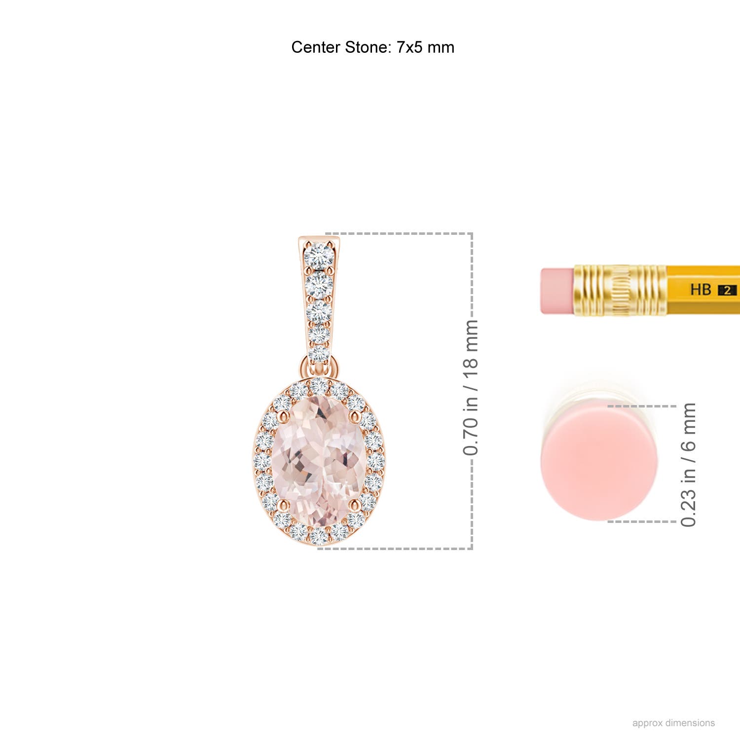 AA - Morganite / 0.84 CT / 14 KT Rose Gold