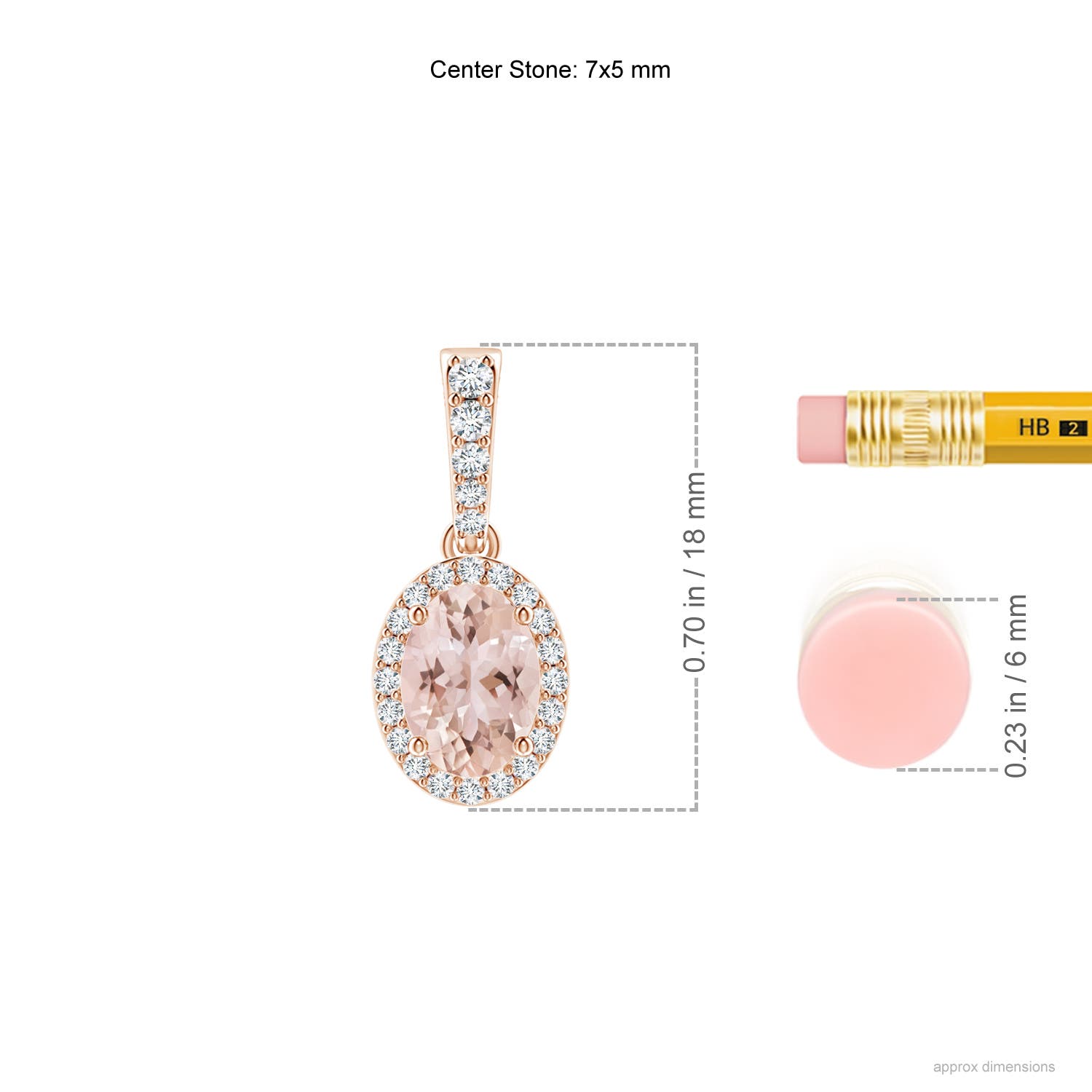 AAA - Morganite / 0.84 CT / 14 KT Rose Gold